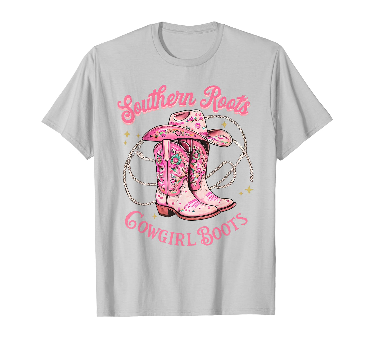 Cowgirl Boots Coquette Western Country Graphic Cowgirl T-Shirt