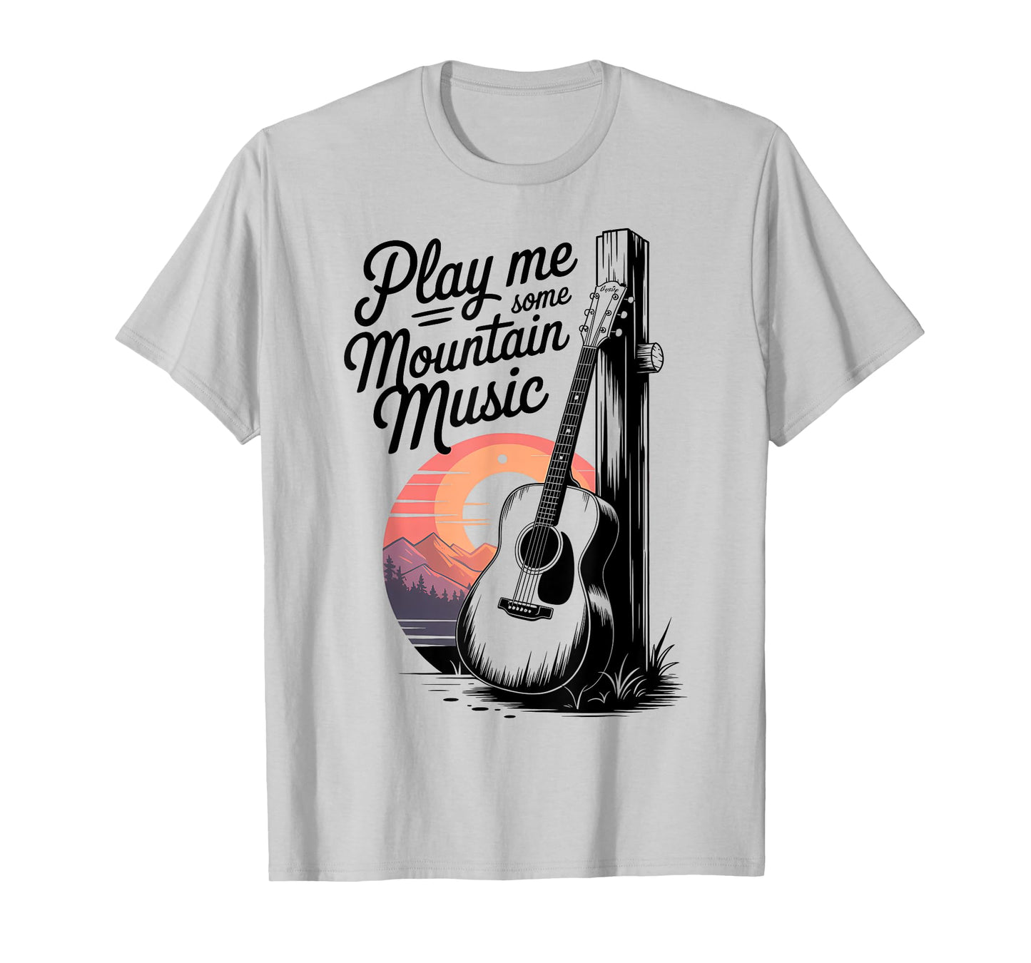 Play Me Some Mountain Music Retro Country Western T-Shirt