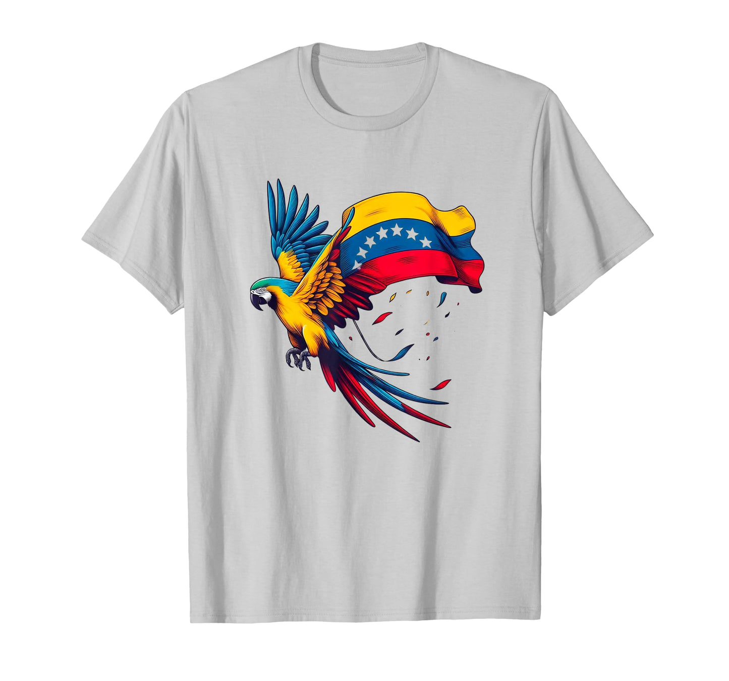 Venezuela 7 stars flag with Guacamaya T-Shirt