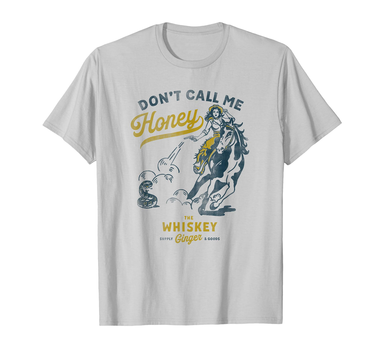 Don't Call Me Honey: Western Pinup Cowgirl On Horseback T-Shirt