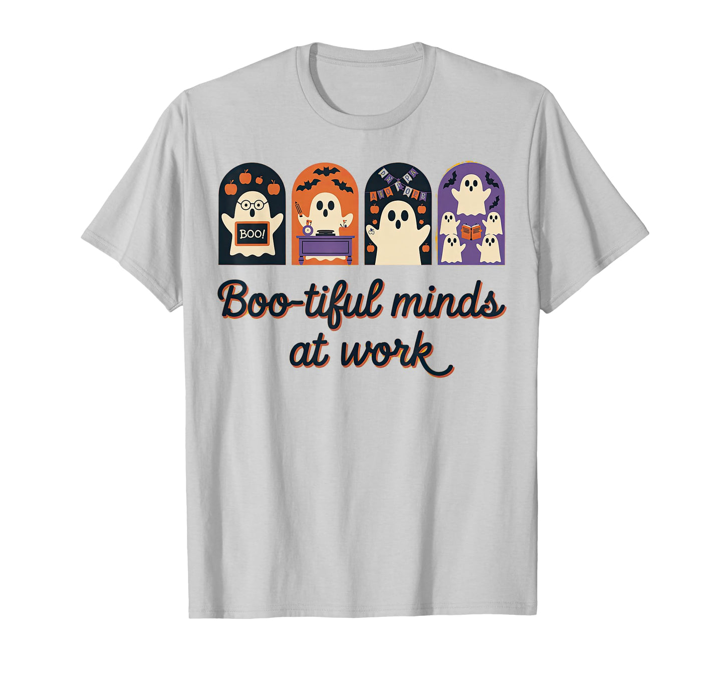 Cute Halloween Teacher Aide Boo-Tiful Minds at Work T-Shirt