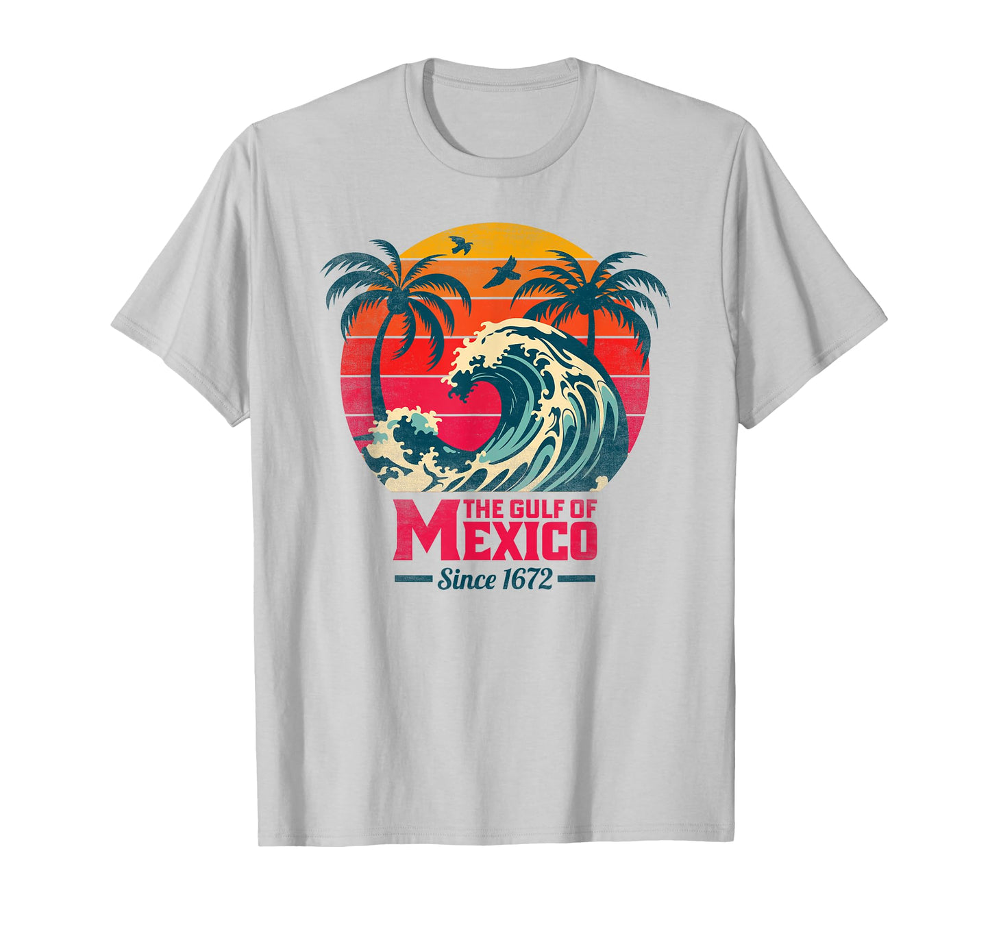 Gulf of Mexico 1672, Palms Summer Vacation T-Shirt