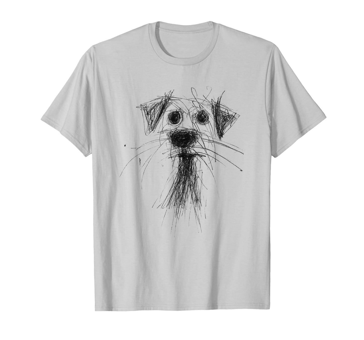 Dog Lover Abstract Scribble Art Cute Puppy Puppy T-Shirt