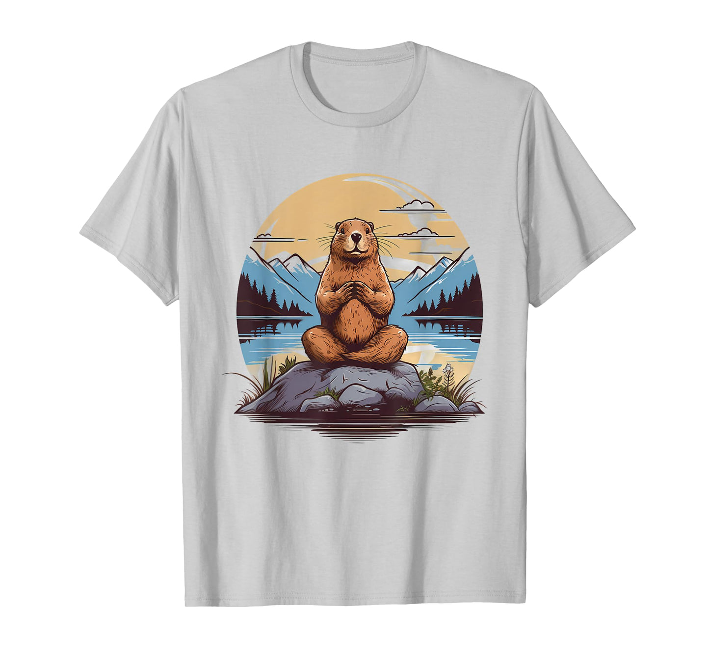 Groundhog Meditation Yoga T-Shirt