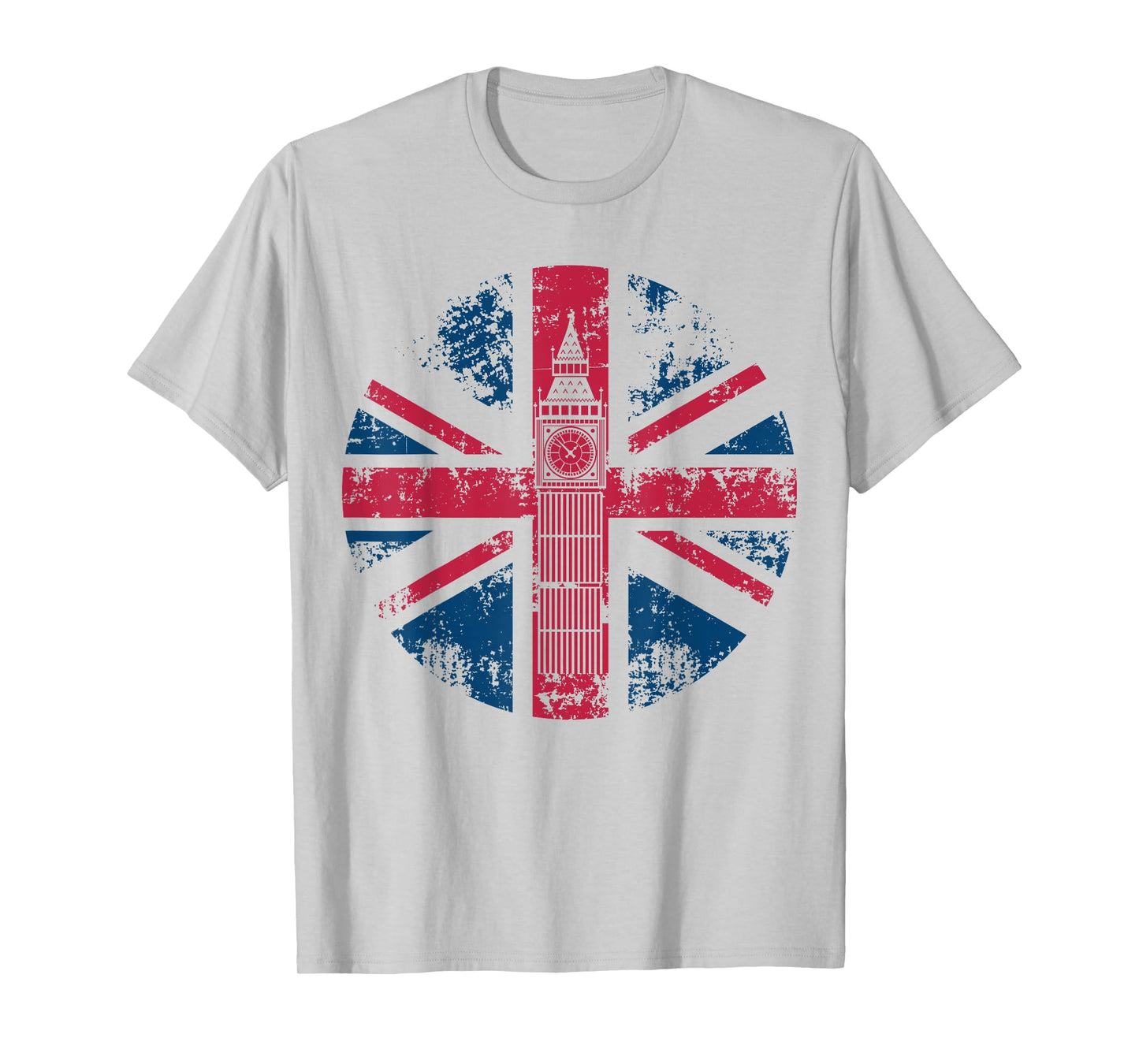 London Big Ben Union Jack Vintage UK Flag British Shirt Gift T-Shirt