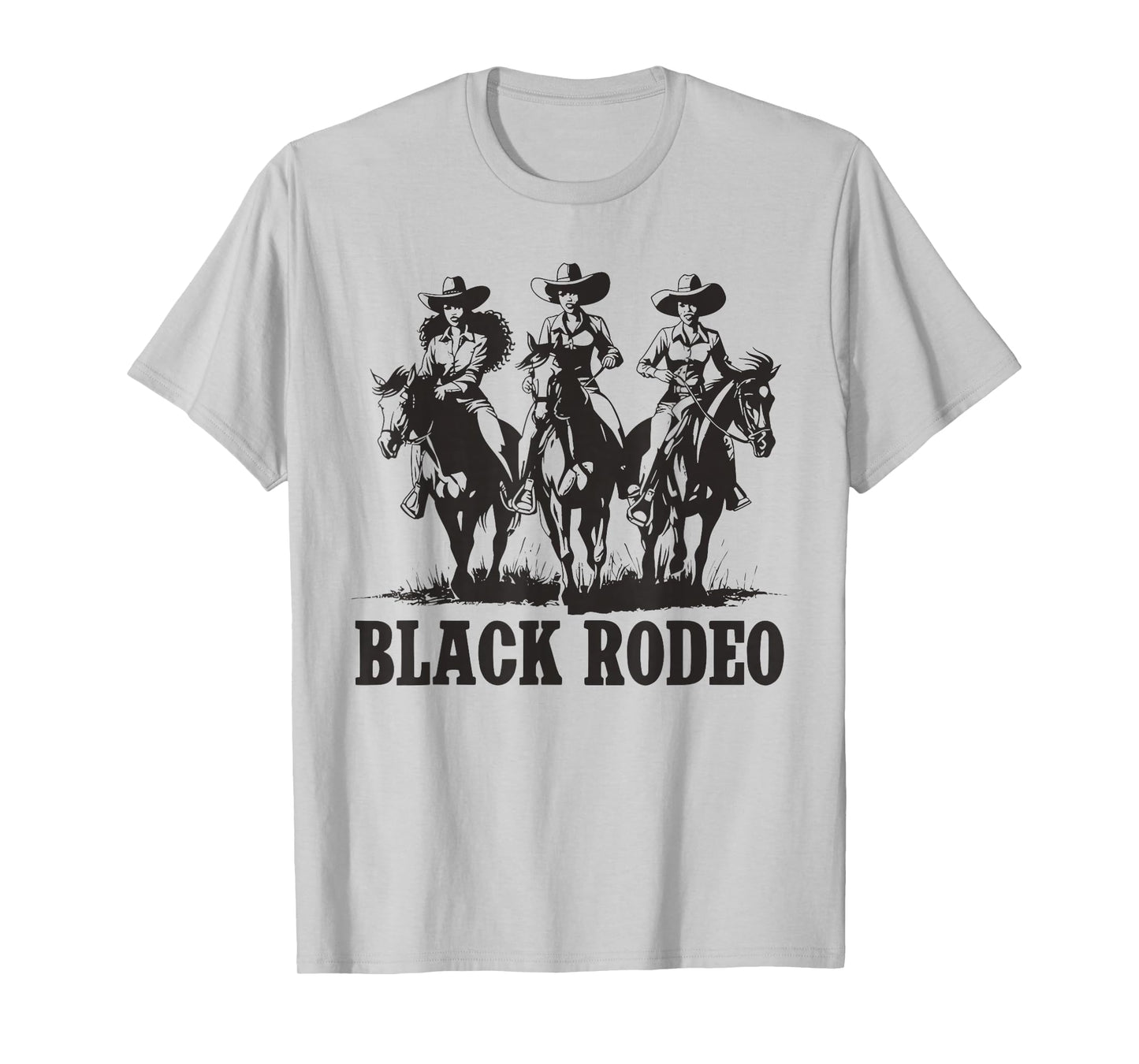 Black Rodeo African American Cowgirl Western Country Texas T-Shirt