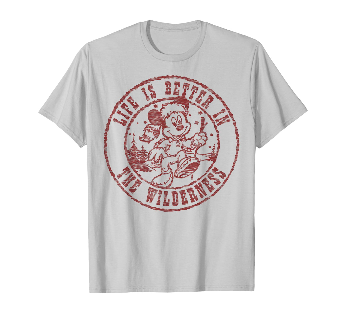Disney Mickey and Friends Life is Better in The Wilderness T-Shirt Small