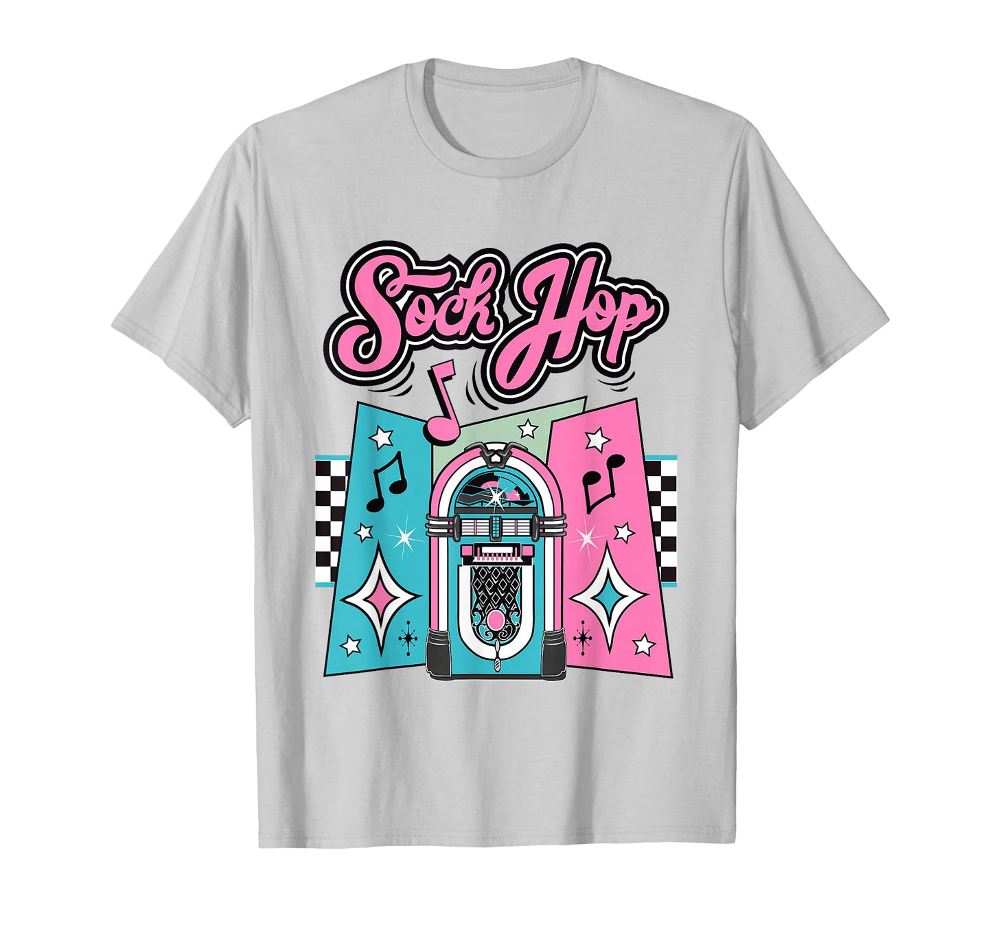 1950s Sock Hop Costume Retro 50s Vintage Rockabilly Doo Wop T-Shirt