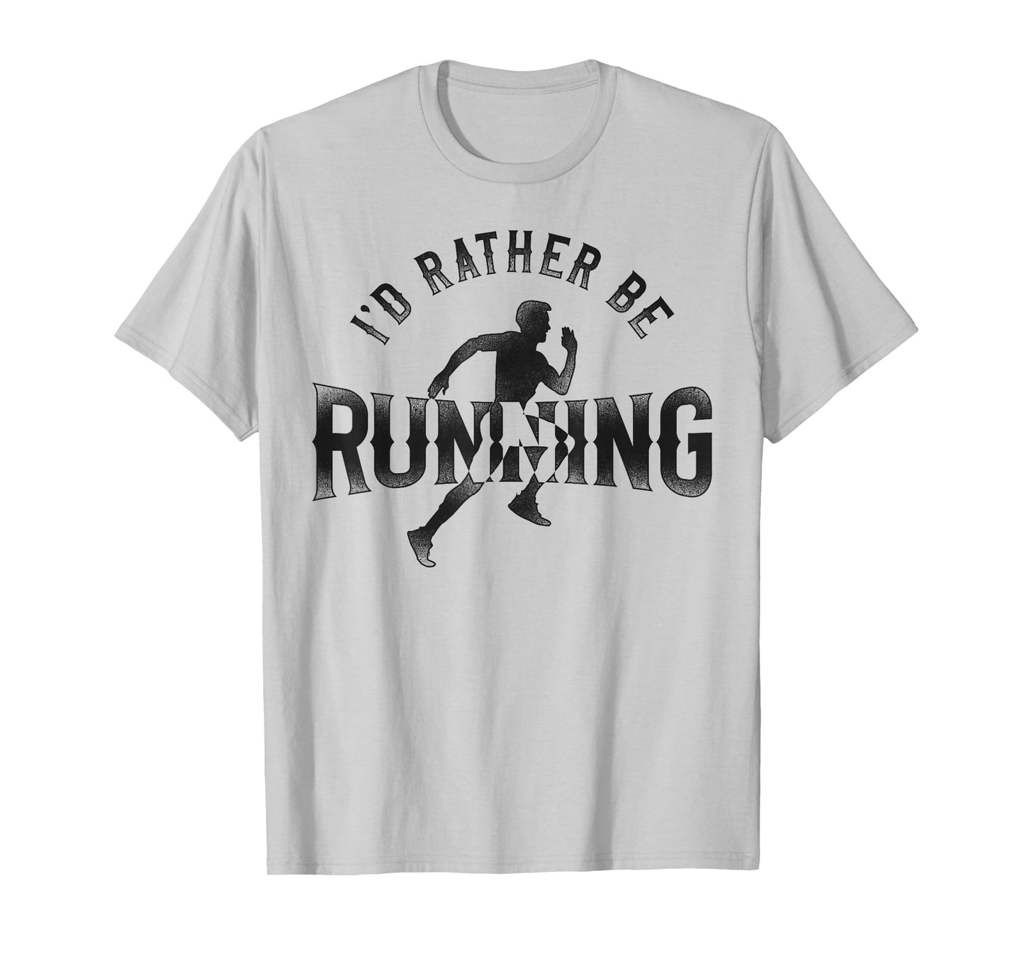 Running Runner Half Marathon Vintage I'd Rather Be Running T-Shirt