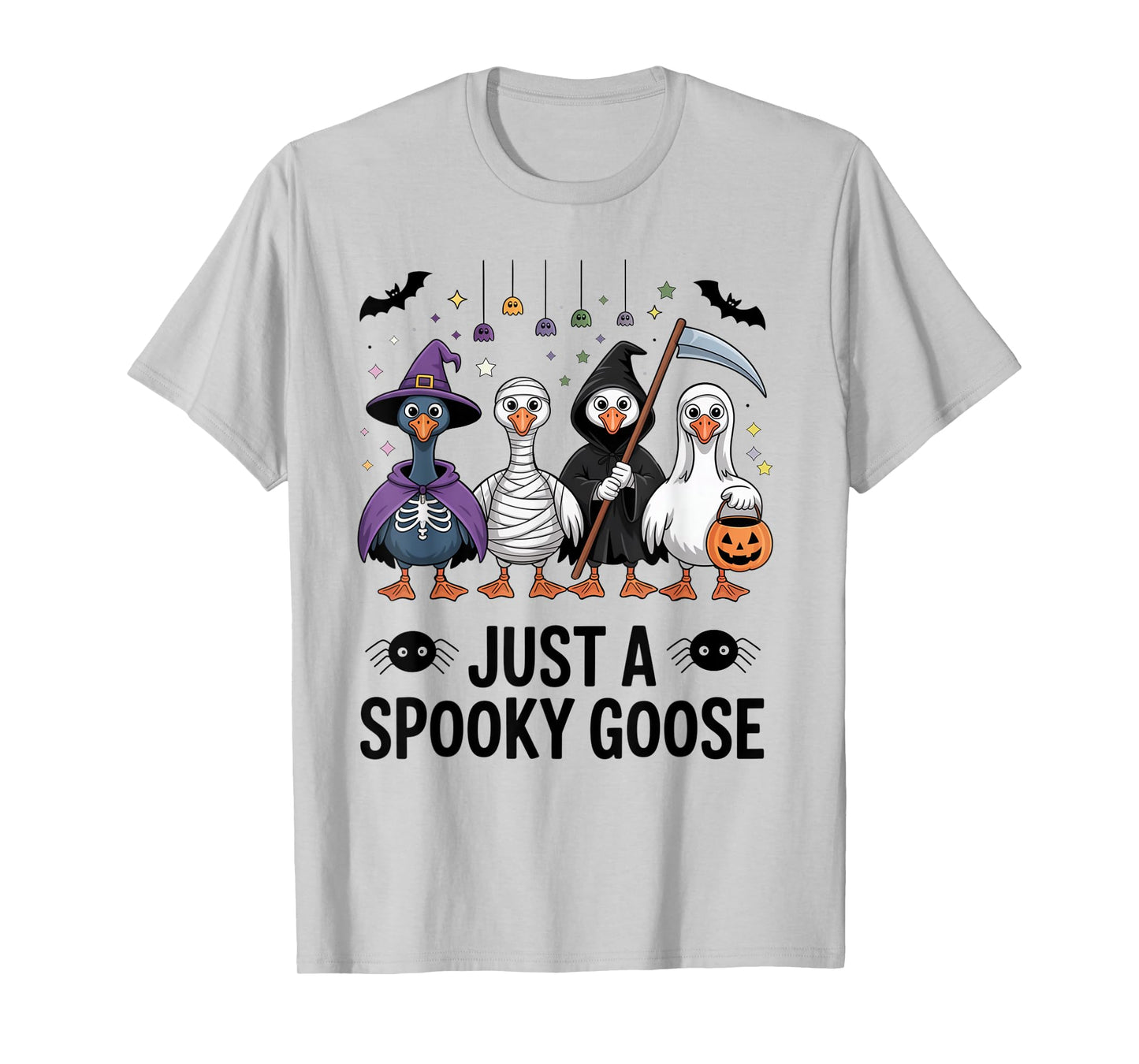 Just a Spooky Goose Costume Halloween Funny Goose Lover T-Shirt