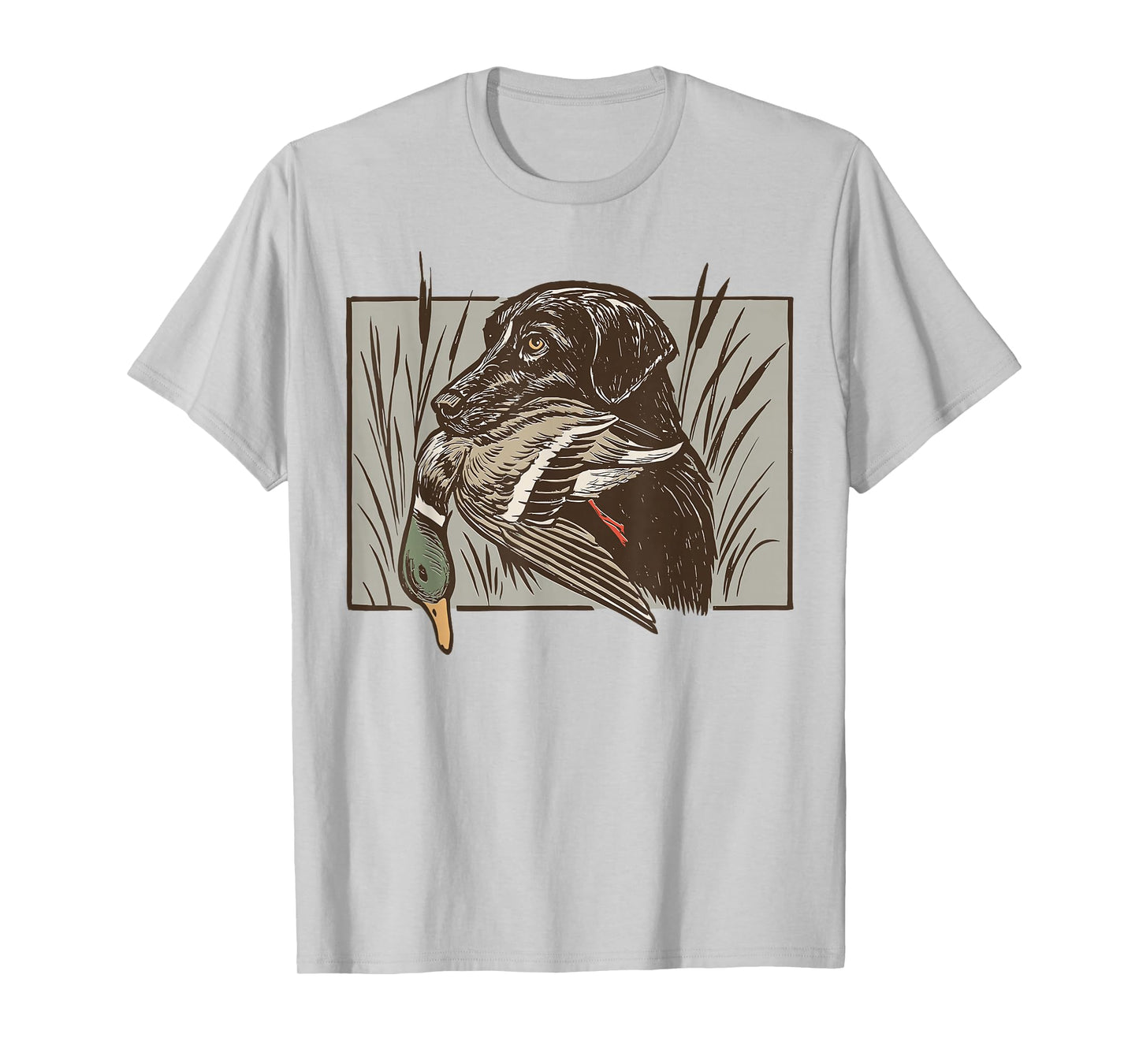 Retro Black Lab Hunting Dog Duck Hunter Southern Men Boys T-Shirt