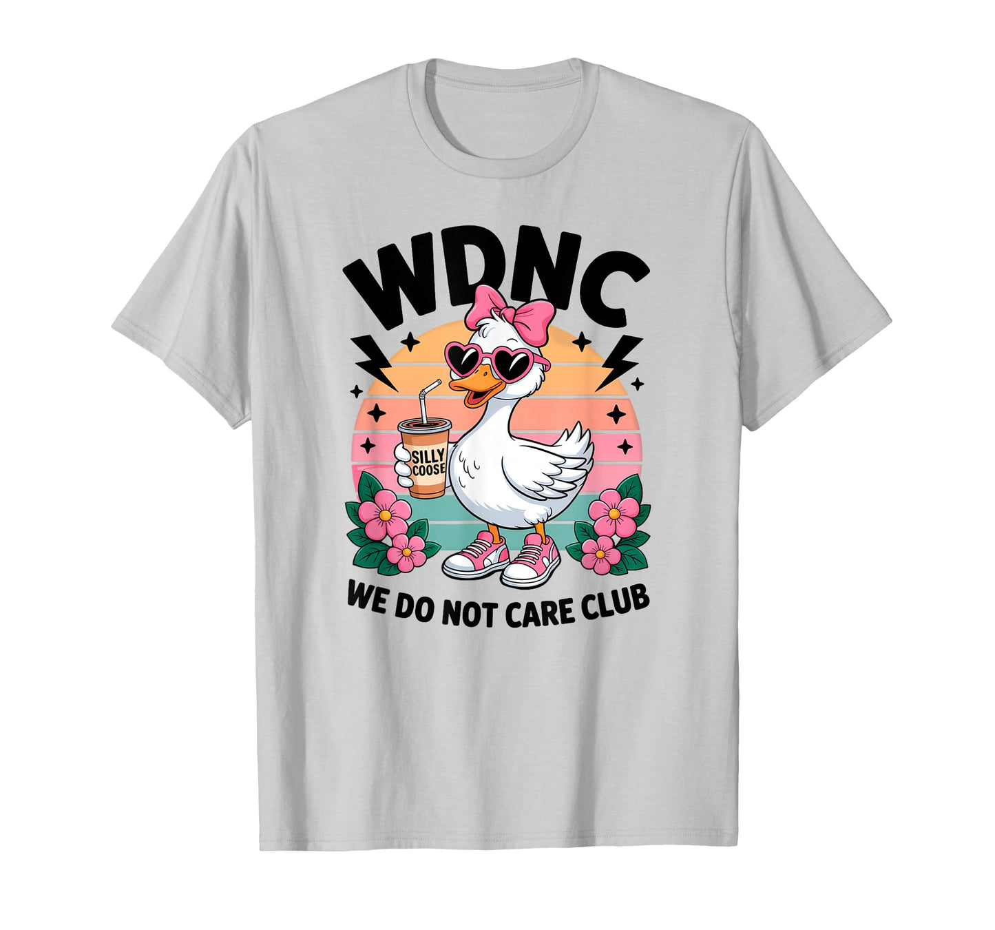 WDNC We Do Not Care Club Retro Gifts Women Menopause T-Shirt