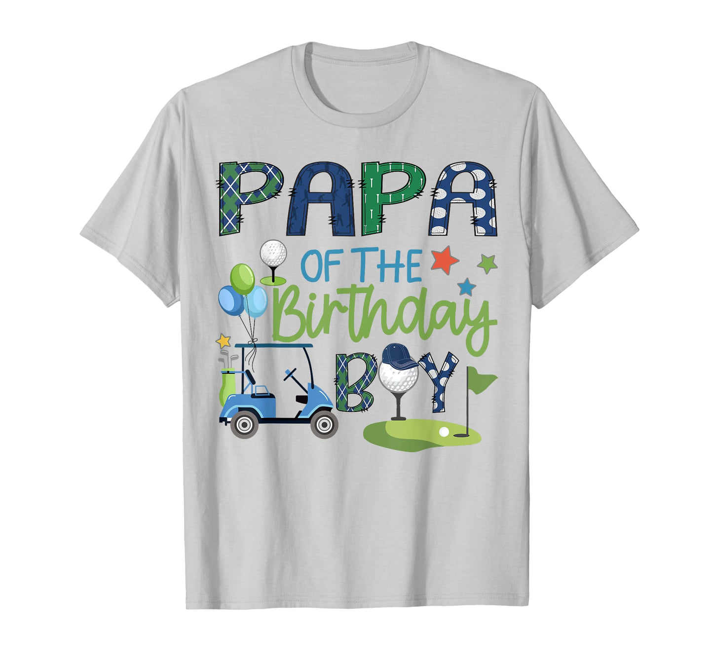 Papa Of The Birthday Boy Hole in One Golf Sport T-Shirt