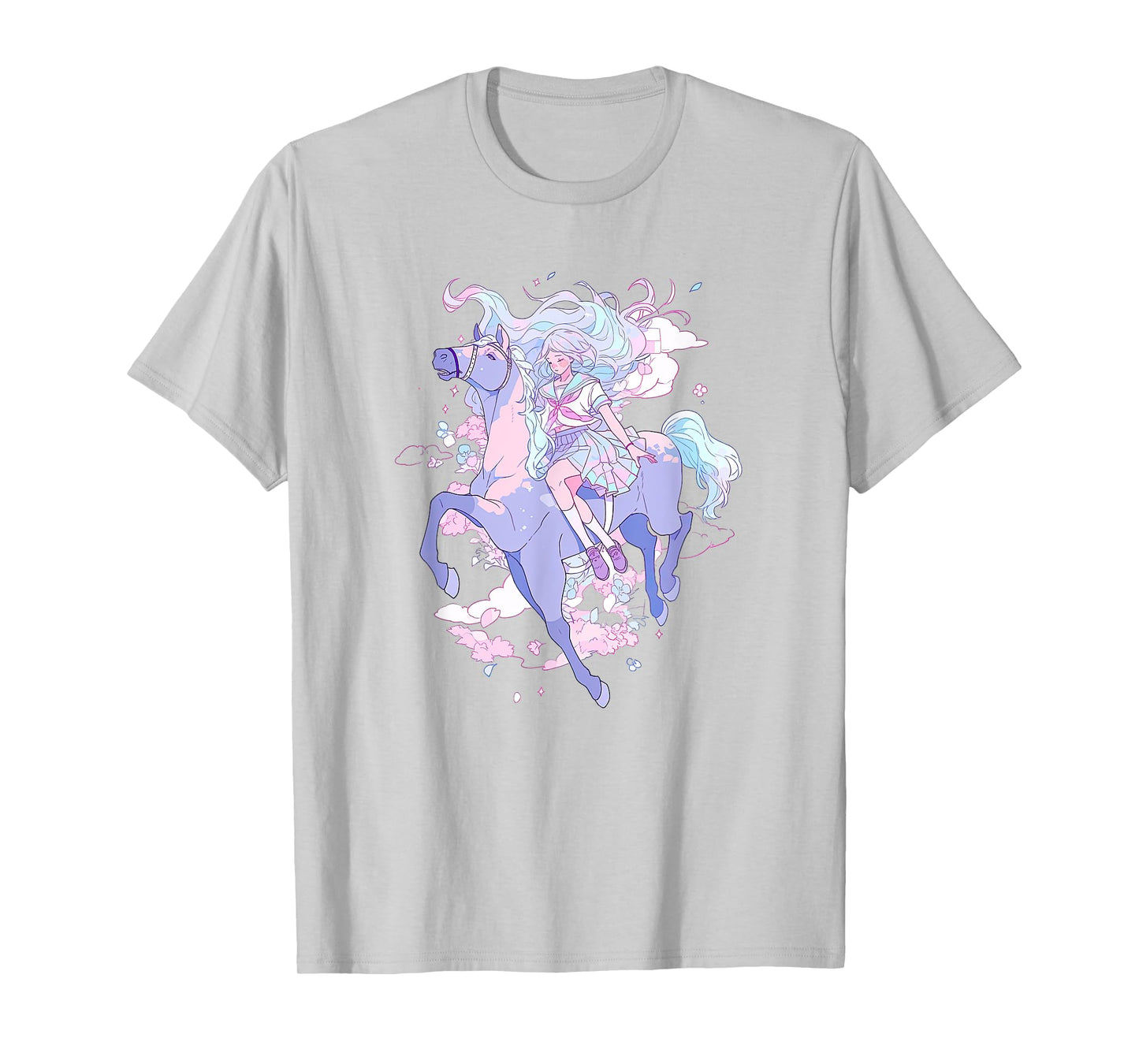 Horse Girl funny Pastel japan Anime Aesthetic japanese T-Shirt