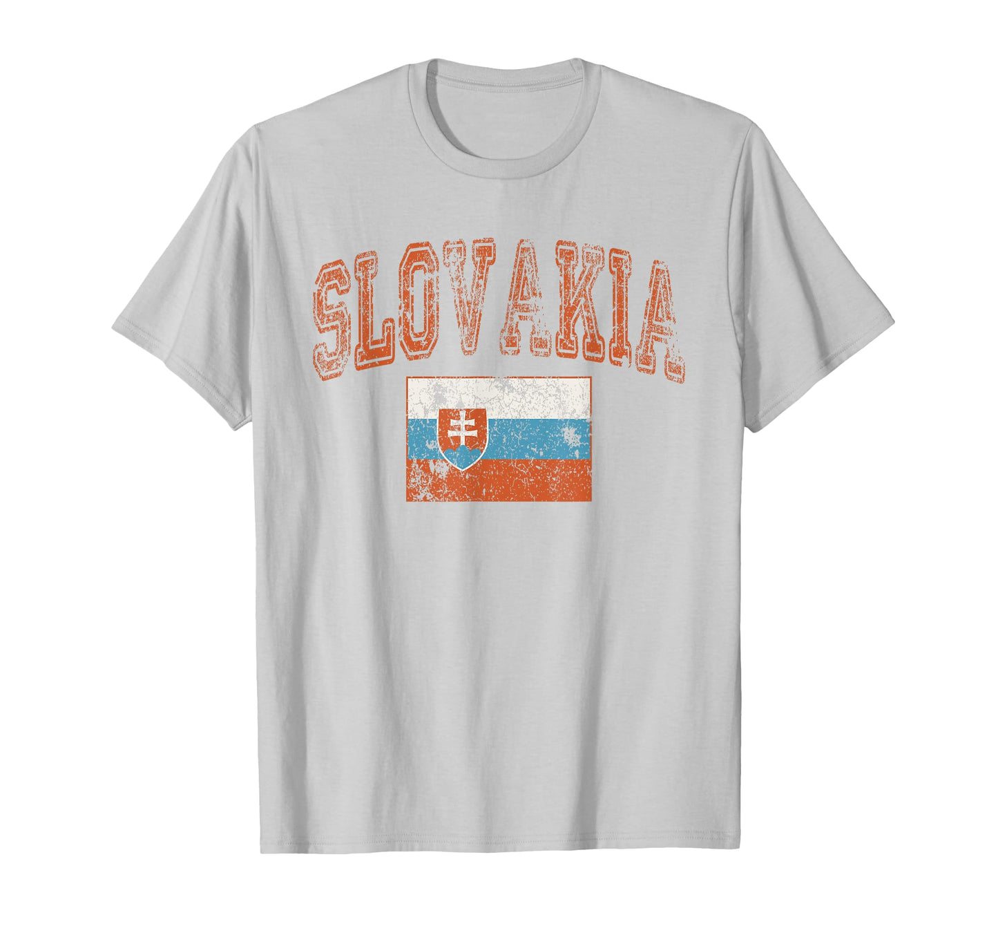Vintage Retro Faded Slovakia Flag Slovakian Pride T-Shirt