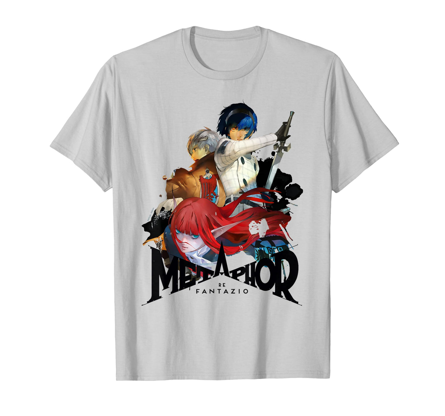 Metaphor: ReFantazio Key Art Trio (Black Logo) ATLUS T-Shirt
