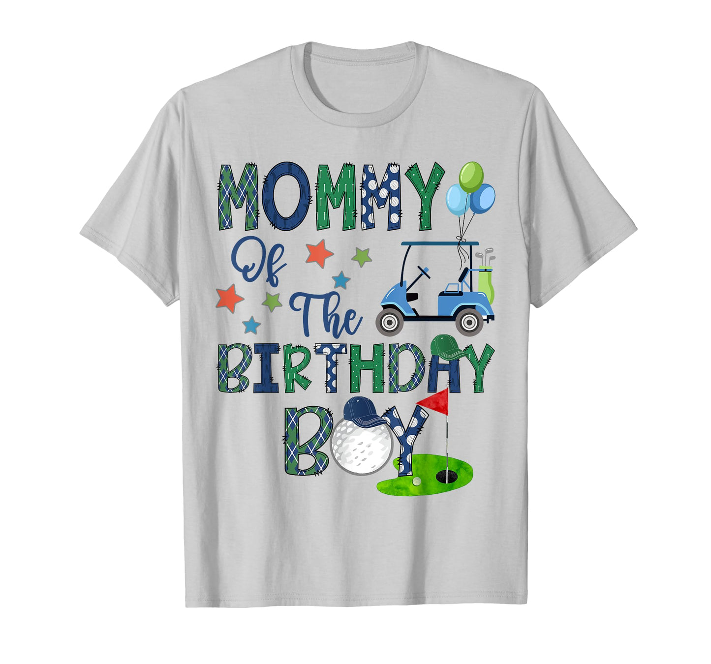 Mommy Of The Birthday Boy Hole In One Golf Lover T-Shirt
