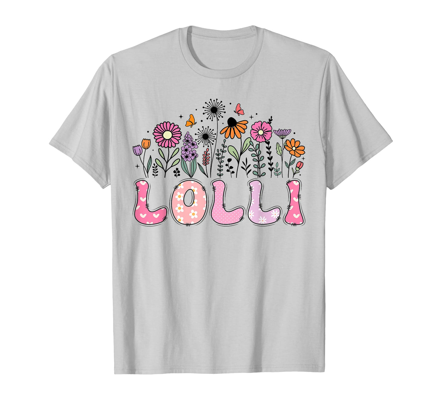 Wildflower Lolli Of The Birthday Girl Floral Retro Hippie T-Shirt