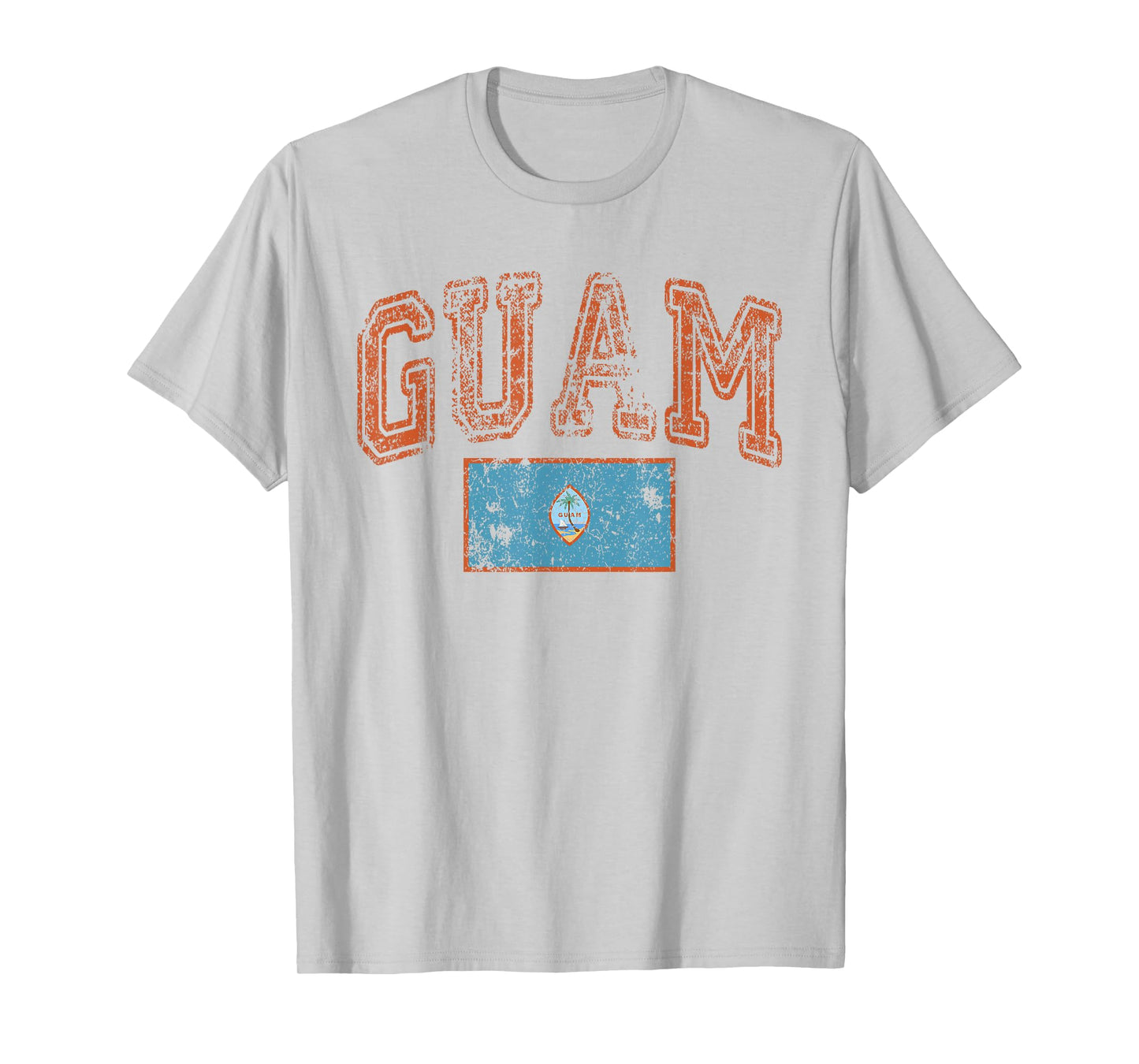 Vintage Retro Faded Guam Flag T-Shirt