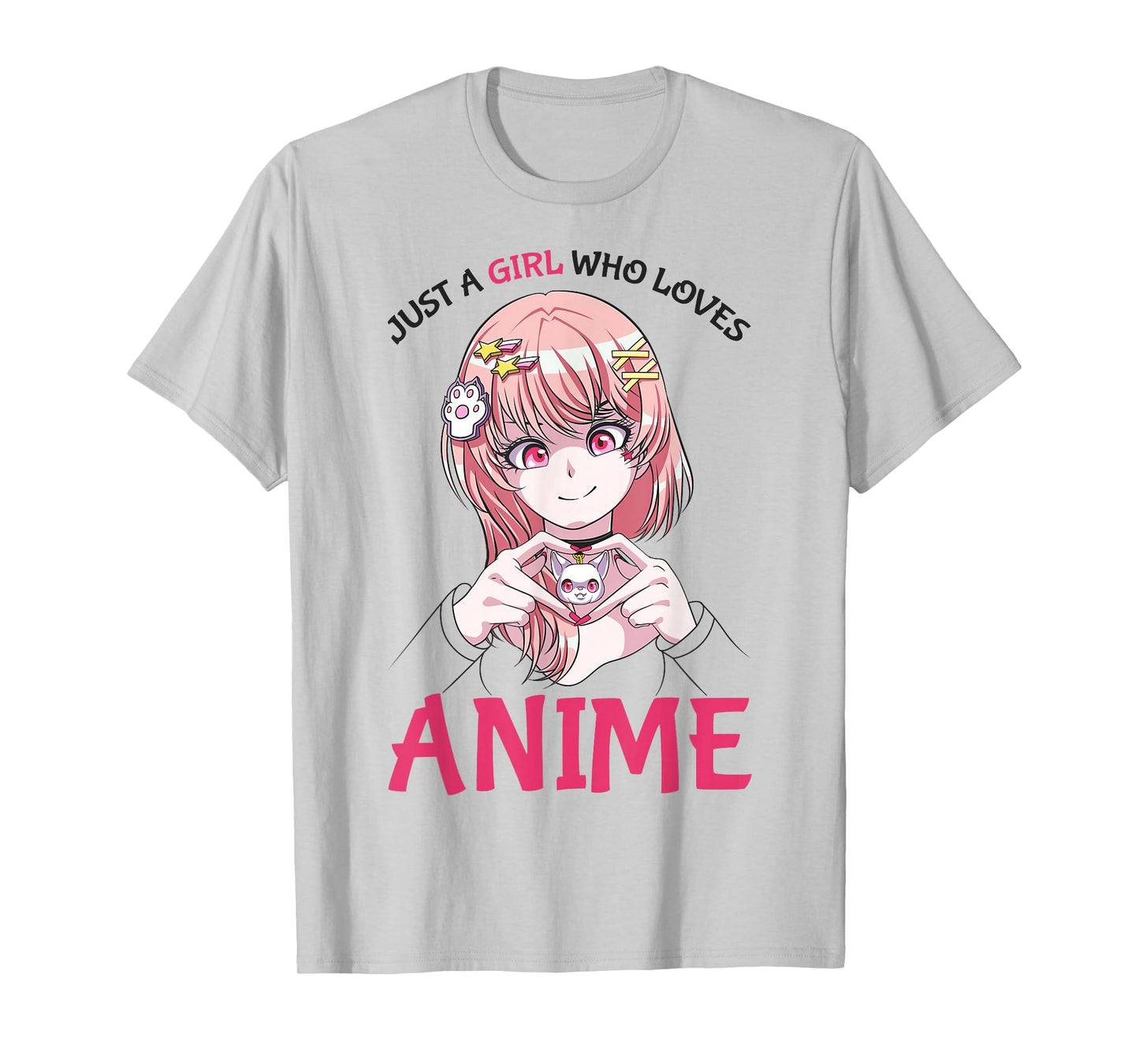 Just A Girl Who Loves Anime Merch Stuff Teenage Girls T-Shirt