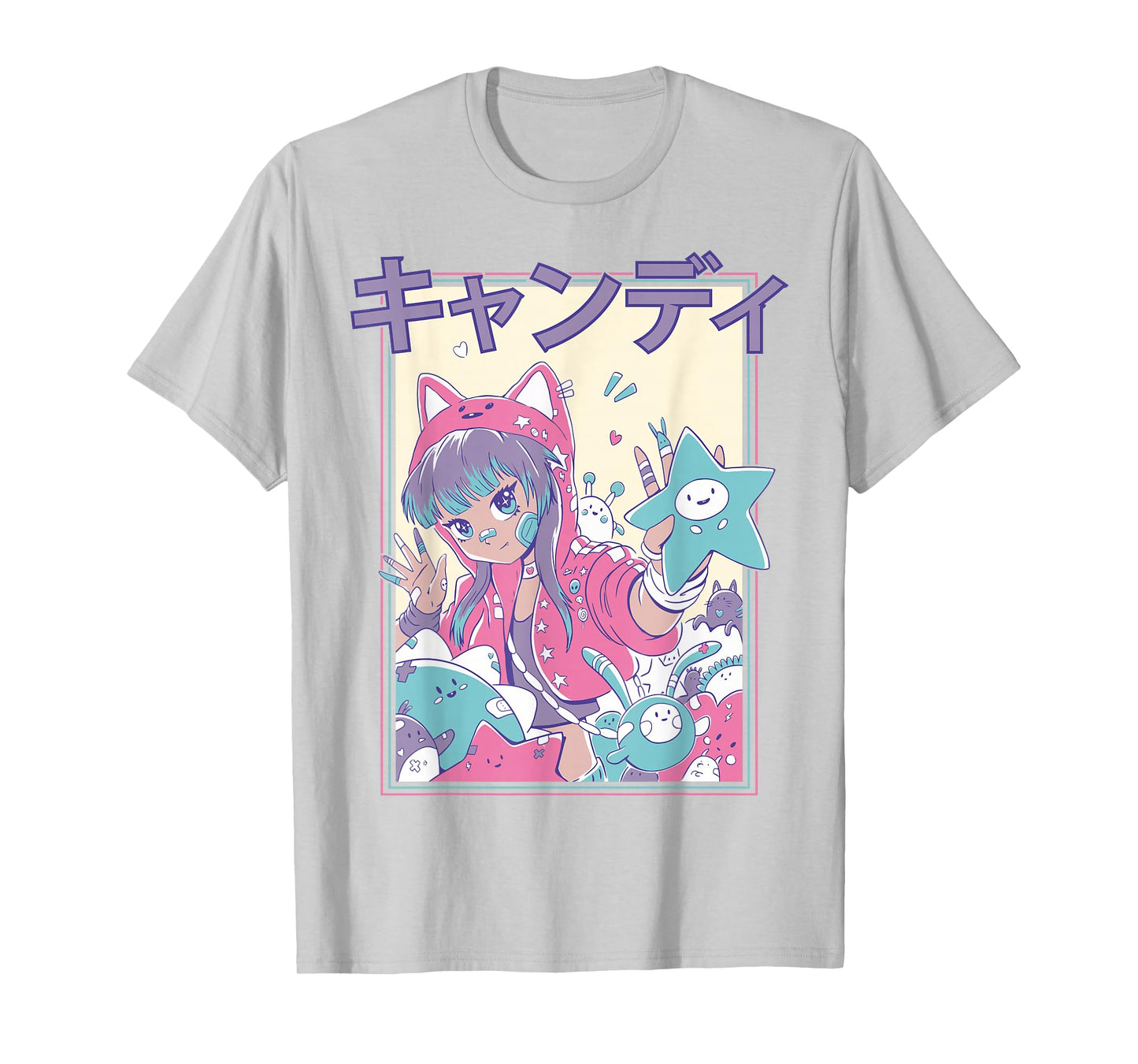 Candycore Girl Cute Pink Pastel Kawaii Anime Aesthetic #8 T-Shirt
