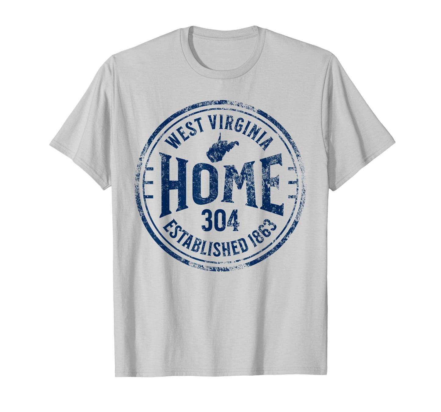 West Virginia Map 304 Home Vintage T-Shirt