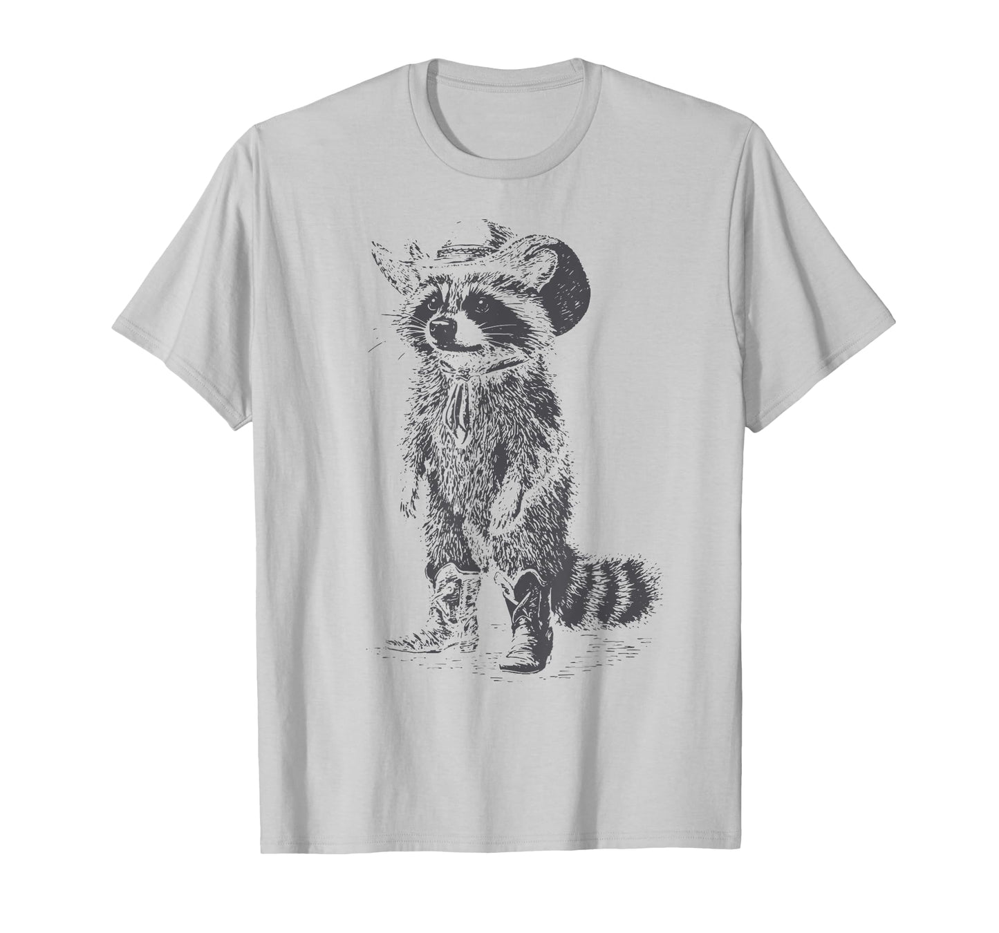 Vintage Raccoon Cowboy Cowgirl Trash Panda Country Western T-Shirt