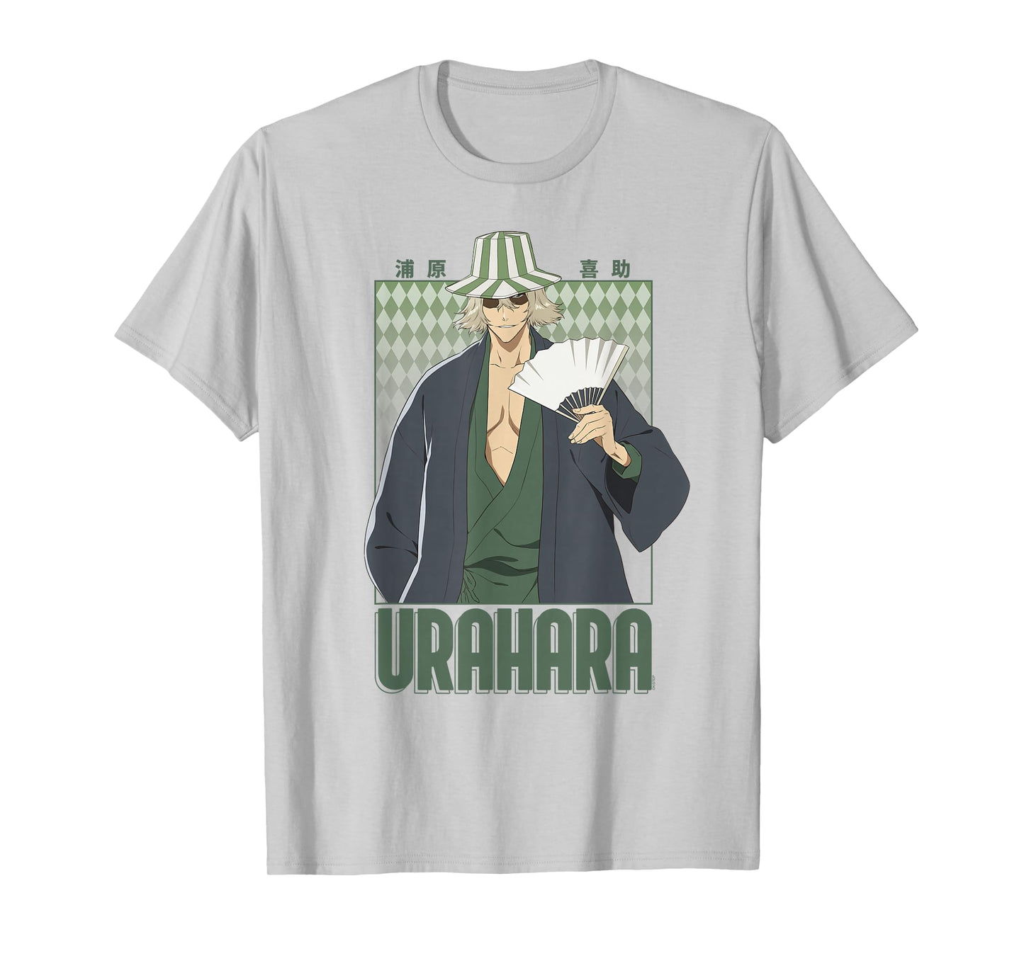 BLEACH Thousand Year Blood War Urahara Diamond Pattern Anime T-Shirt