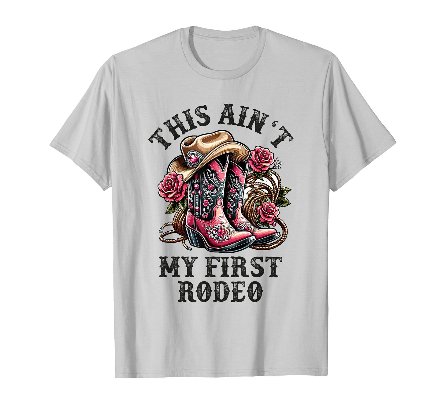 Cowgirl Country Girls Woman Kids This Aint My First Rodeo T-Shirt