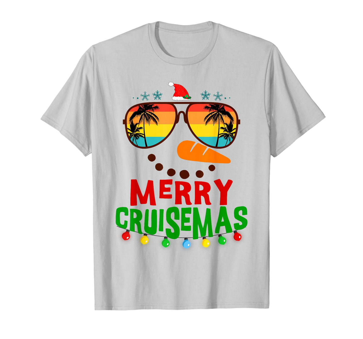 Merry Cruisemas 2025 Christmas Santa Snowman Cruise T-Shirt