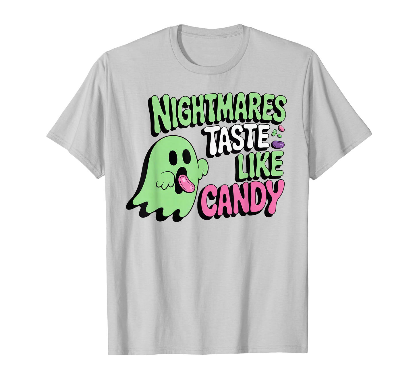 Retro Ghost Candy Quote Creepy Cute Halloween T-Shirt