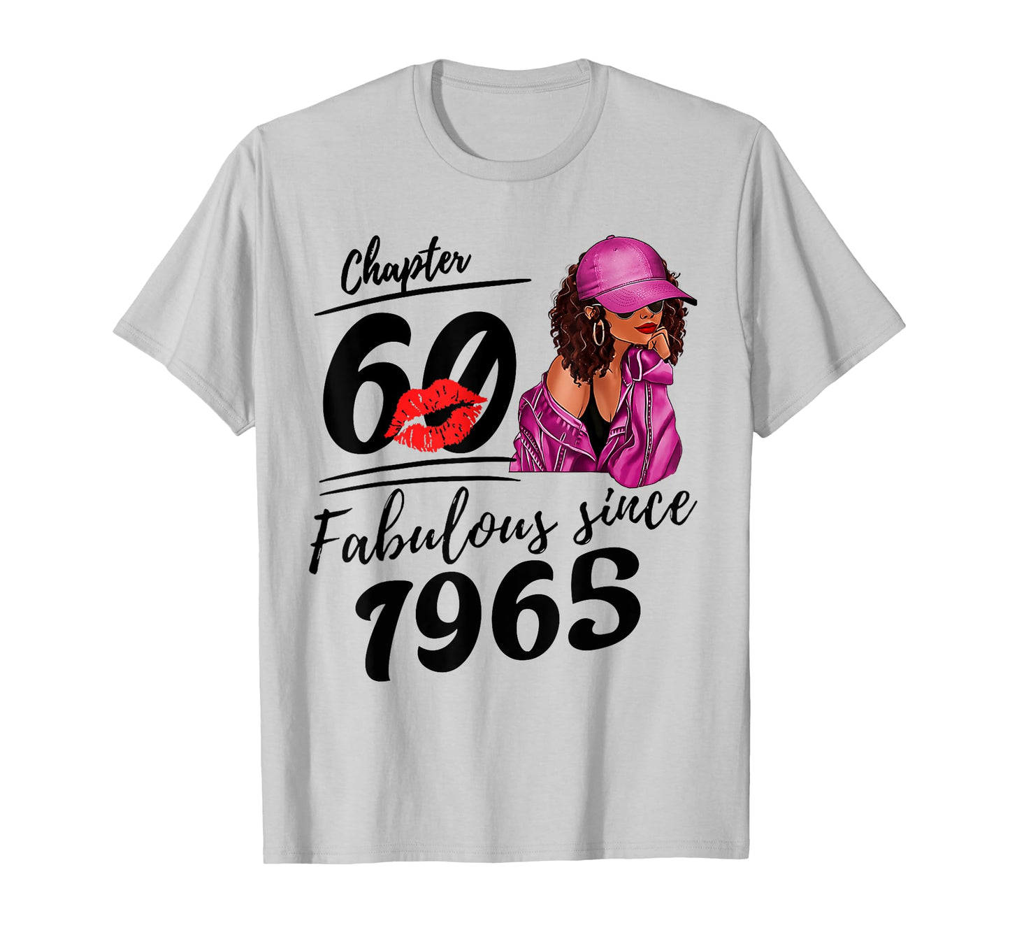 Chapter 60 Fabulous Since 1965 Black Women 60th Birthday T-Shirt