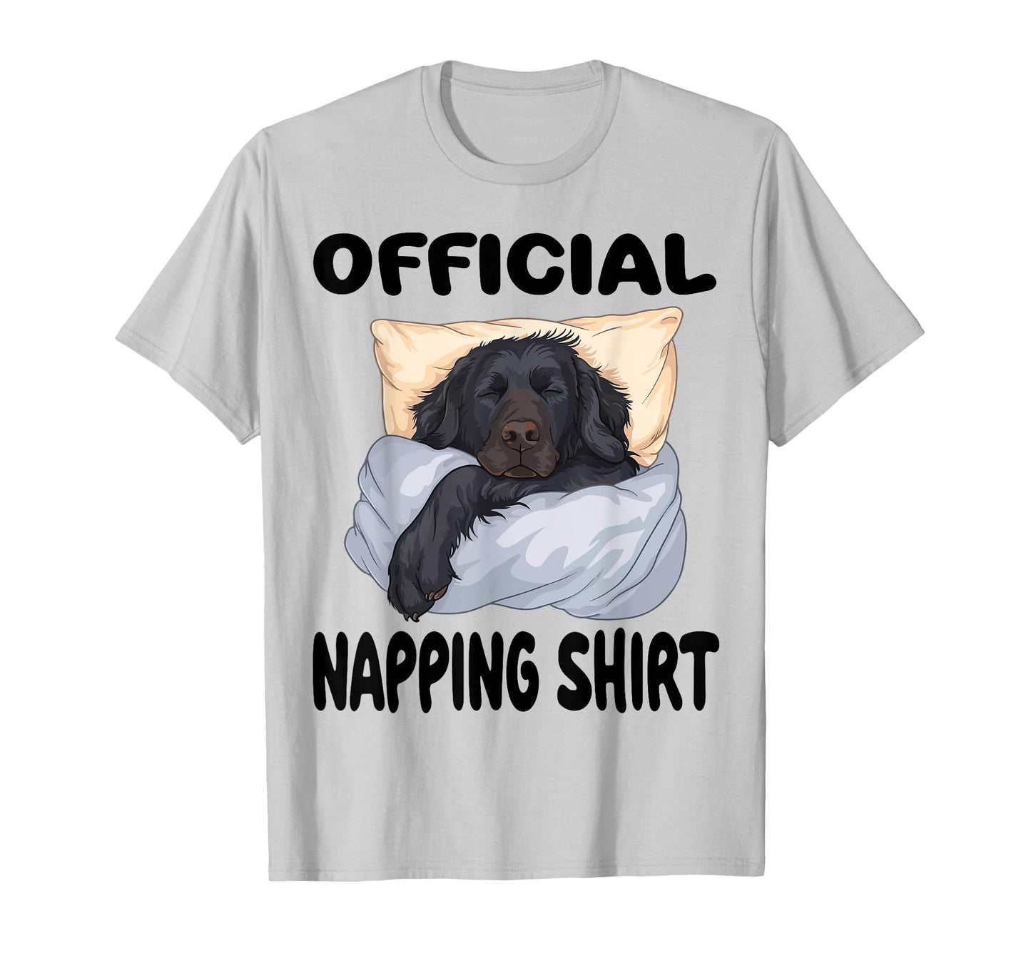 Flat Coated Retriever Dog Official Napping shirt Pajamas T-Shirt