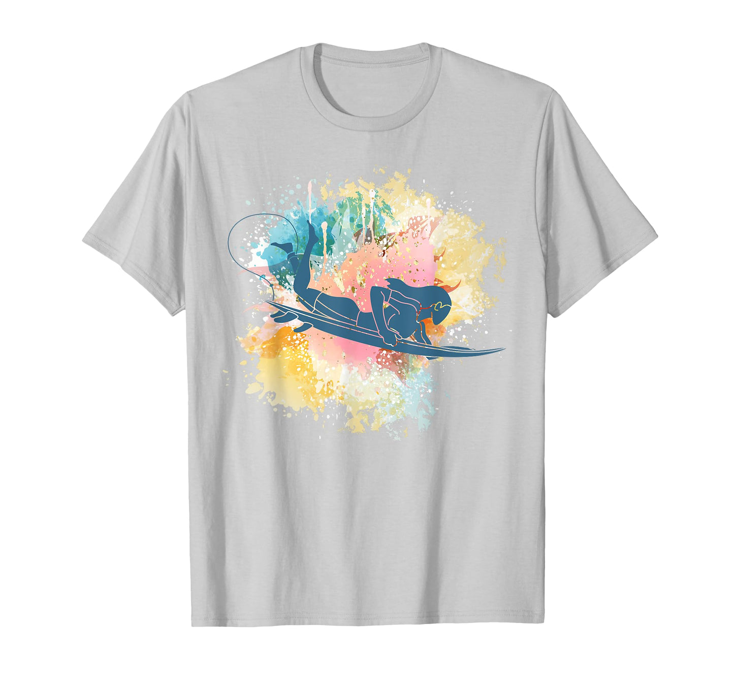 Surfing Girl Surfboard Water Sports Surf Surfer Women T-Shirt