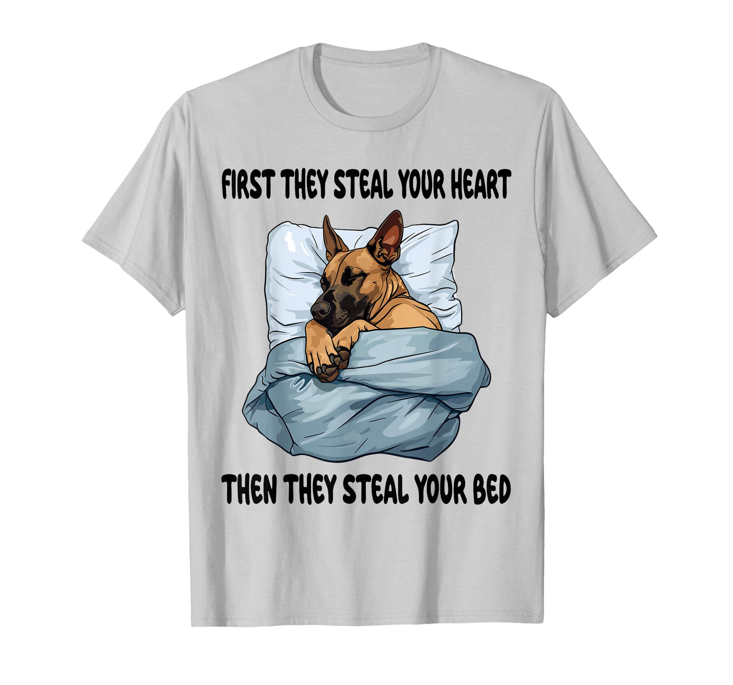 Belgian Malinois Sleeping Pajamas Nightgown T-Shirt