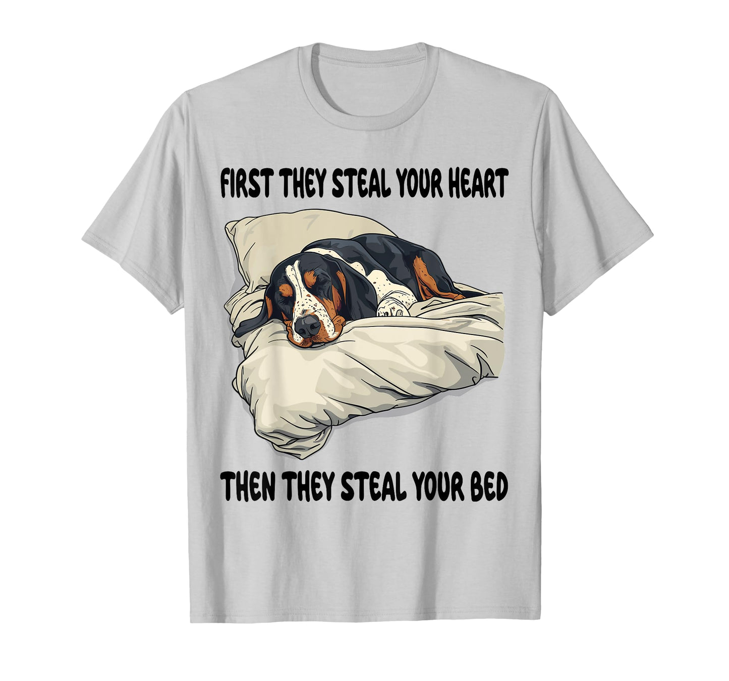 Bluetick Coonhound Sleeping Pajamas Nightgown T-Shirt