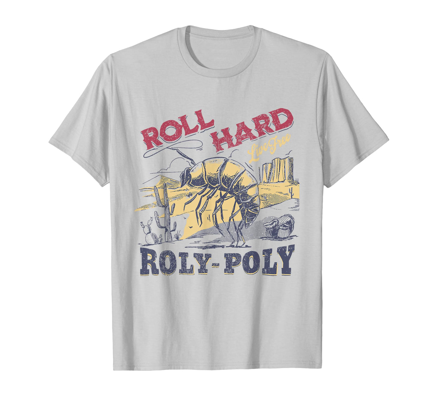 Roly Poly Western Rodeo Cowboy Dung Beetle T-Shirt