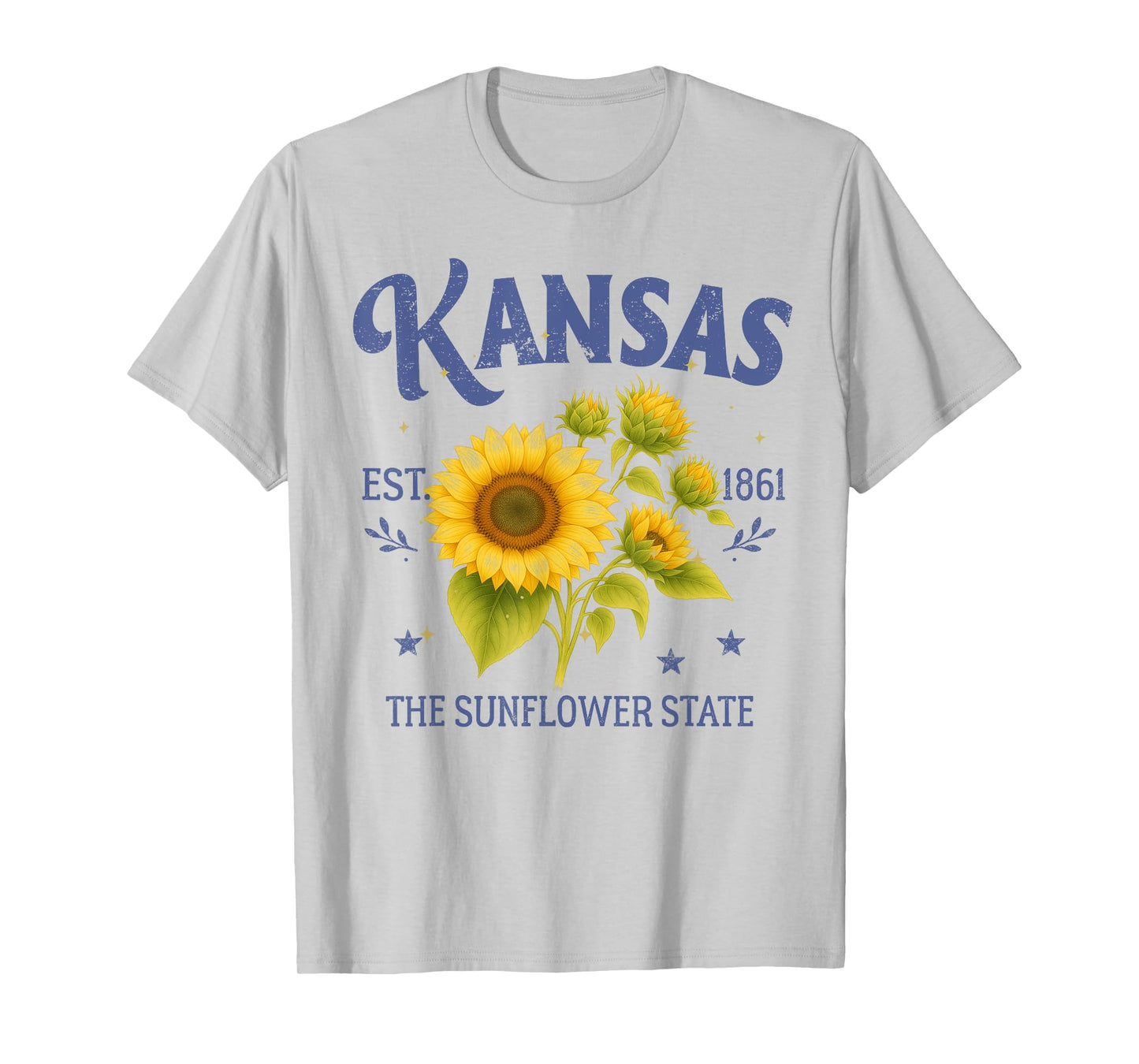 Kansas The Sunflower A State Traveling Trip Souvenir T-Shirt