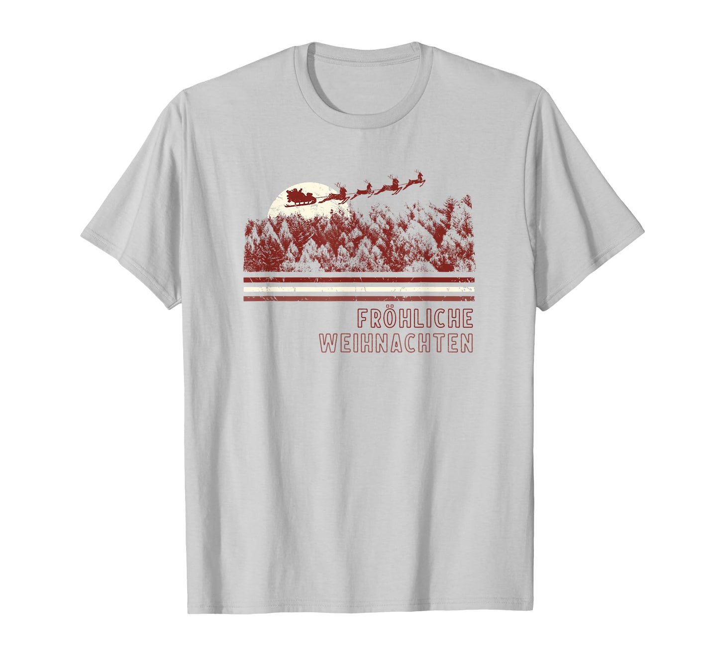 German Christmas Market Retro Santa T-Shirt