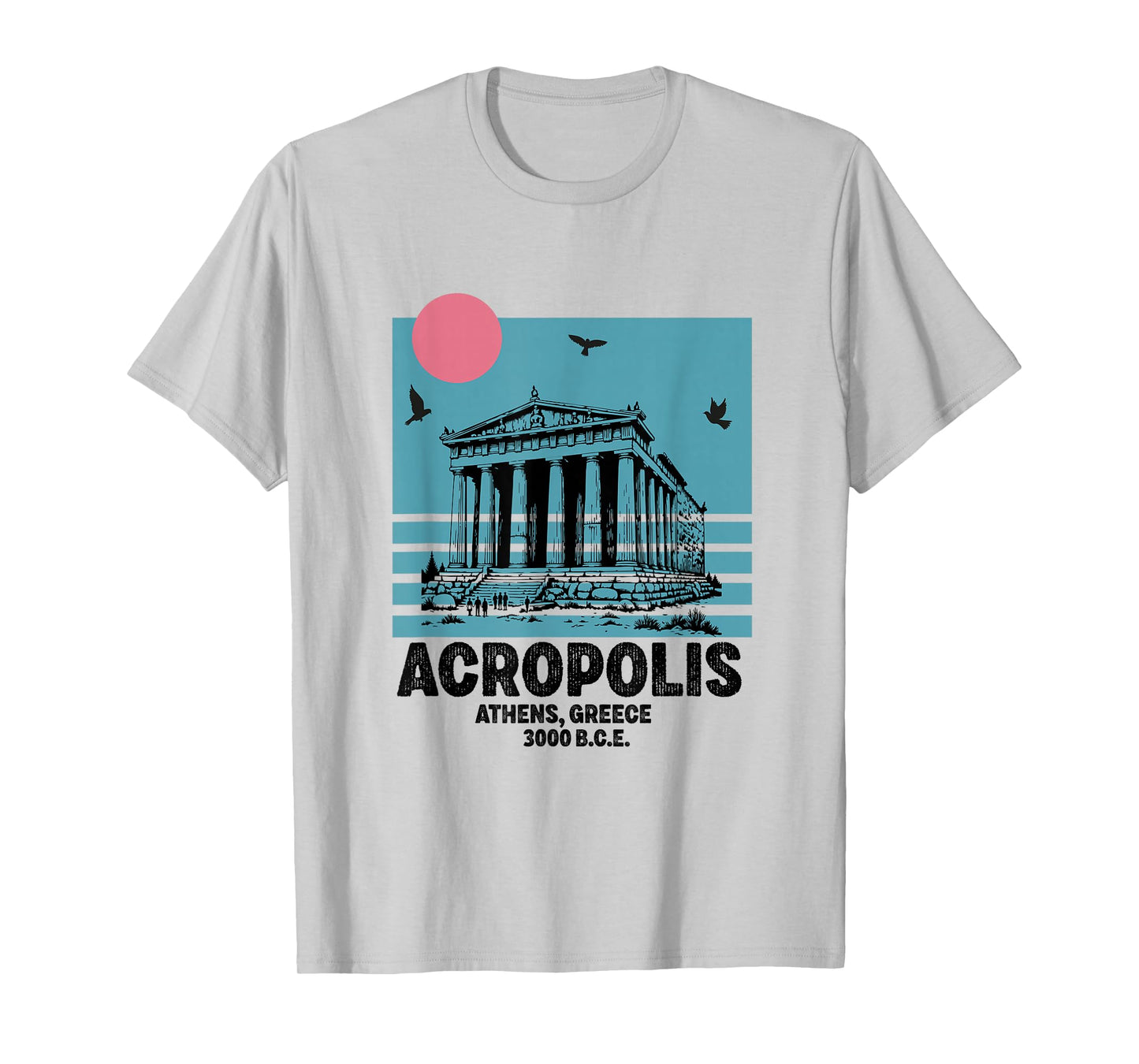 Acropolis Souvenir Athens Greece Greek Parthenon T-Shirt