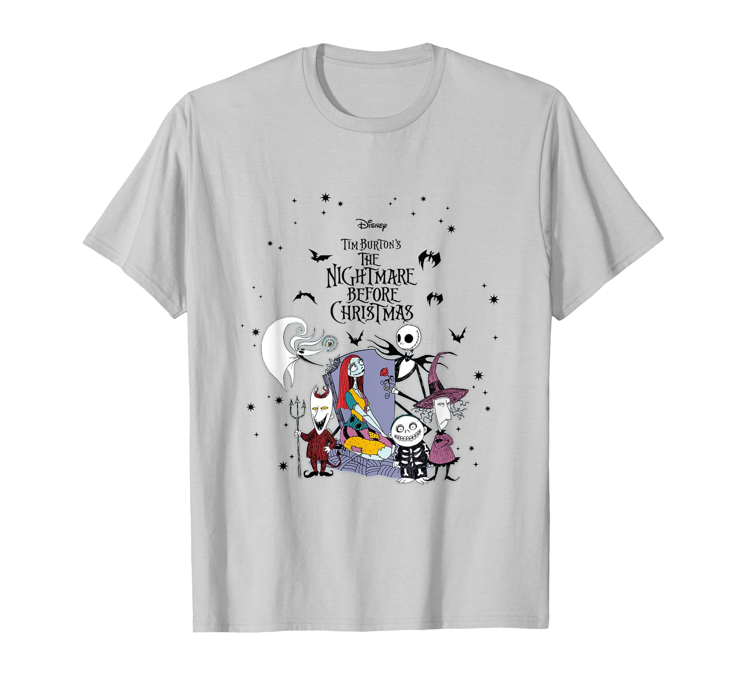 Disney The Nightmare Before Christmas Jack And Sally Cast T-Shirt