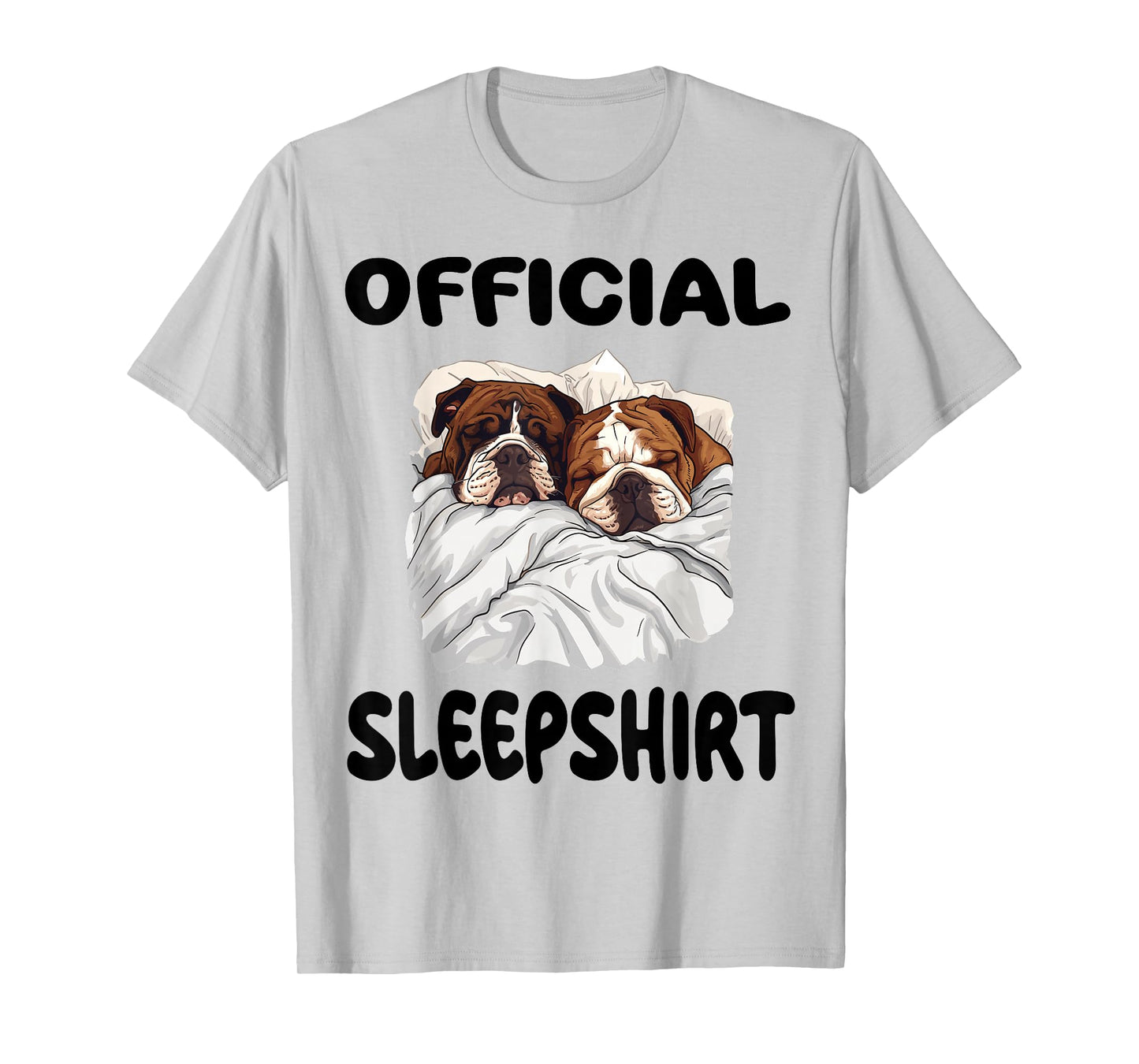 English Bulldog dog Official Sleepshirt Pajamas Nightgown T-Shirt