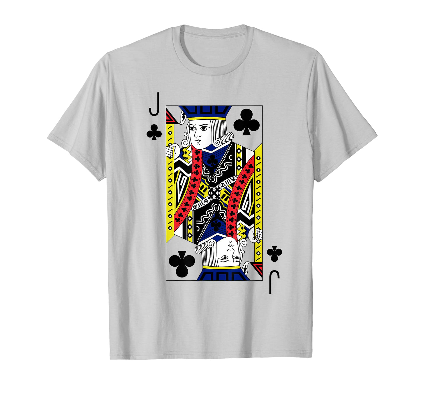 Jack of Clubs Playing Cards Halloween Party Costume Vintage T-Shirt