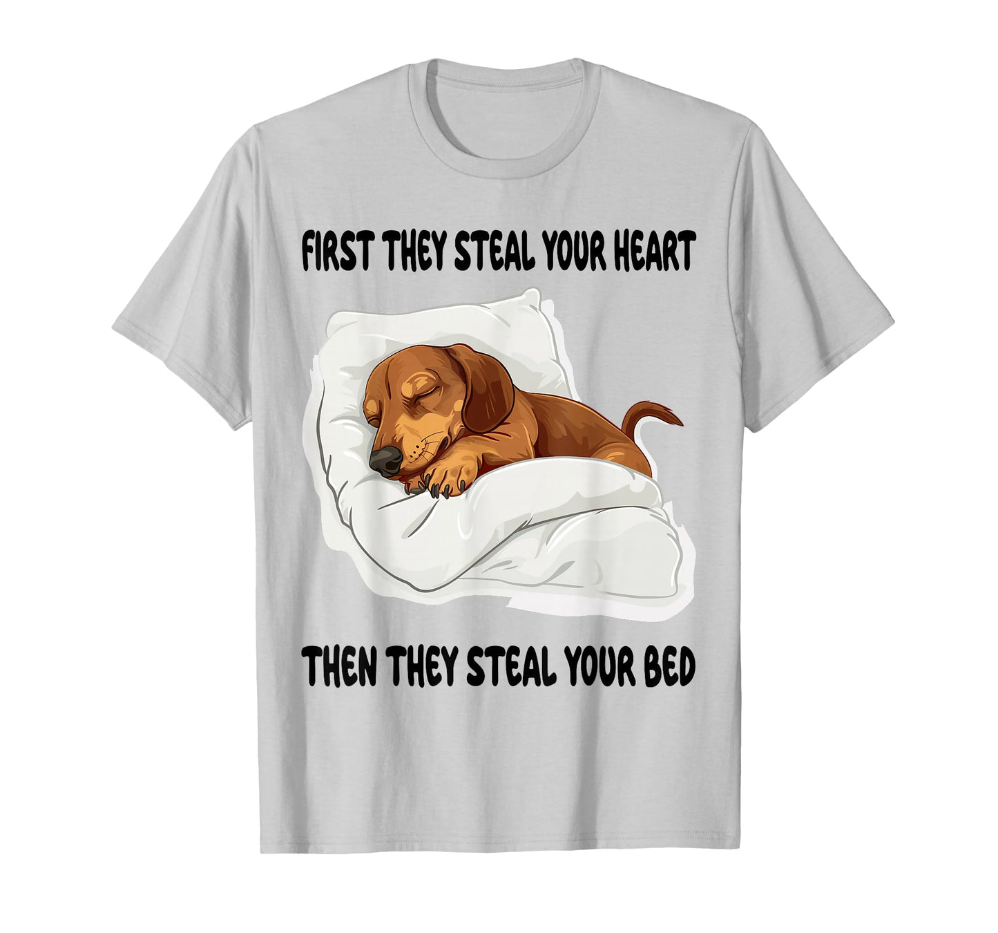 Dachshund Wiener Doxie Sleeping Pajamas Nightgown T-Shirt