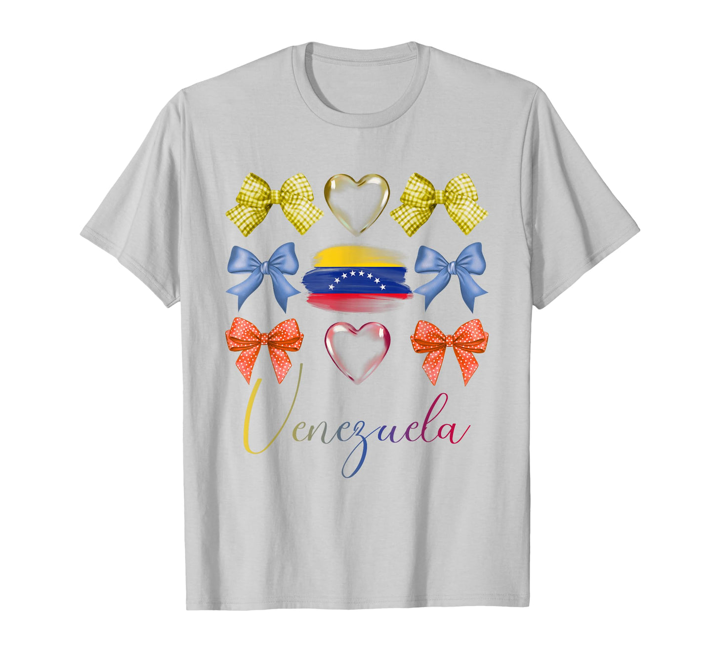 Venezuelan Bows Pride Roots Latina Women Girls Venezuela Bow T-Shirt
