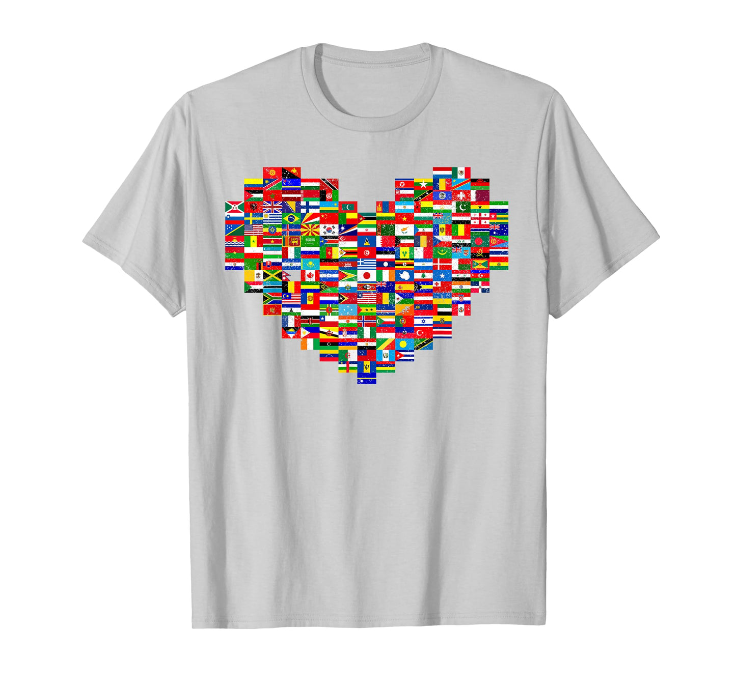 Hearts World Flags Heart Flags of the Countries T-Shirt
