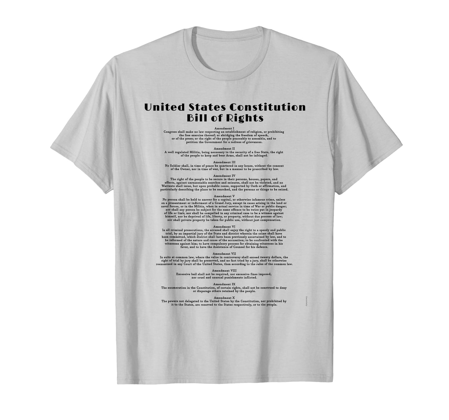 BILL OF RIGHTS T-SHIRT US CONSTITUTION T-Shirt
