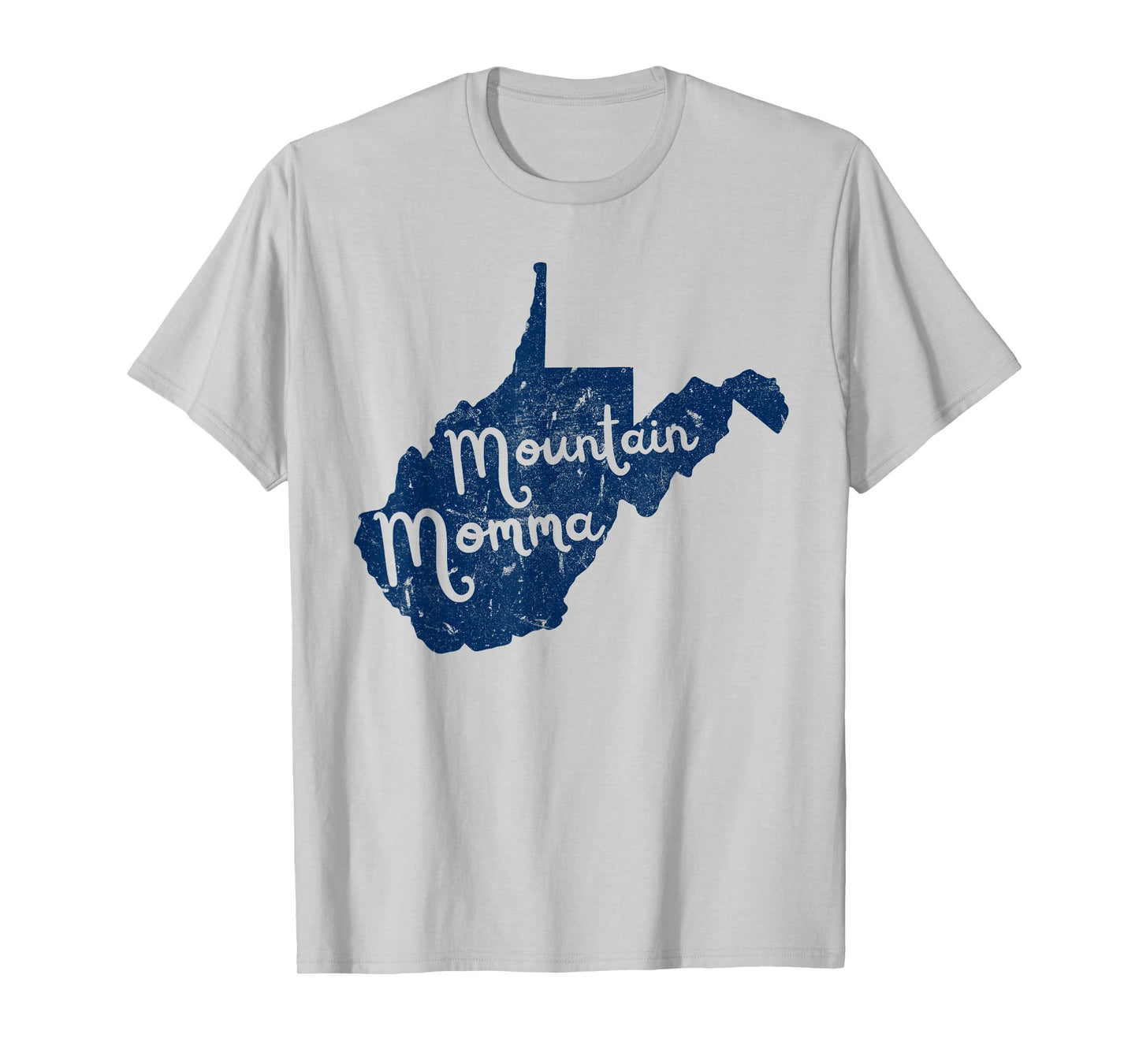 West Virginia Map Mountain Momma WV 304 Home Vintage T-Shirt