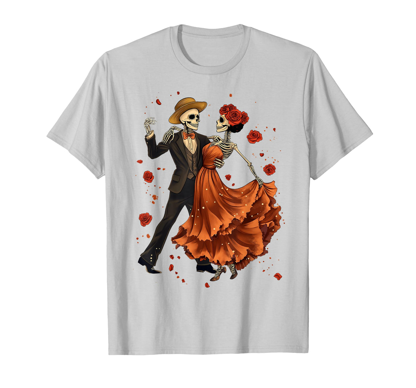 Day Of The Dead Dancing Skeletons Dia De Los Muertos Mexican T-Shirt