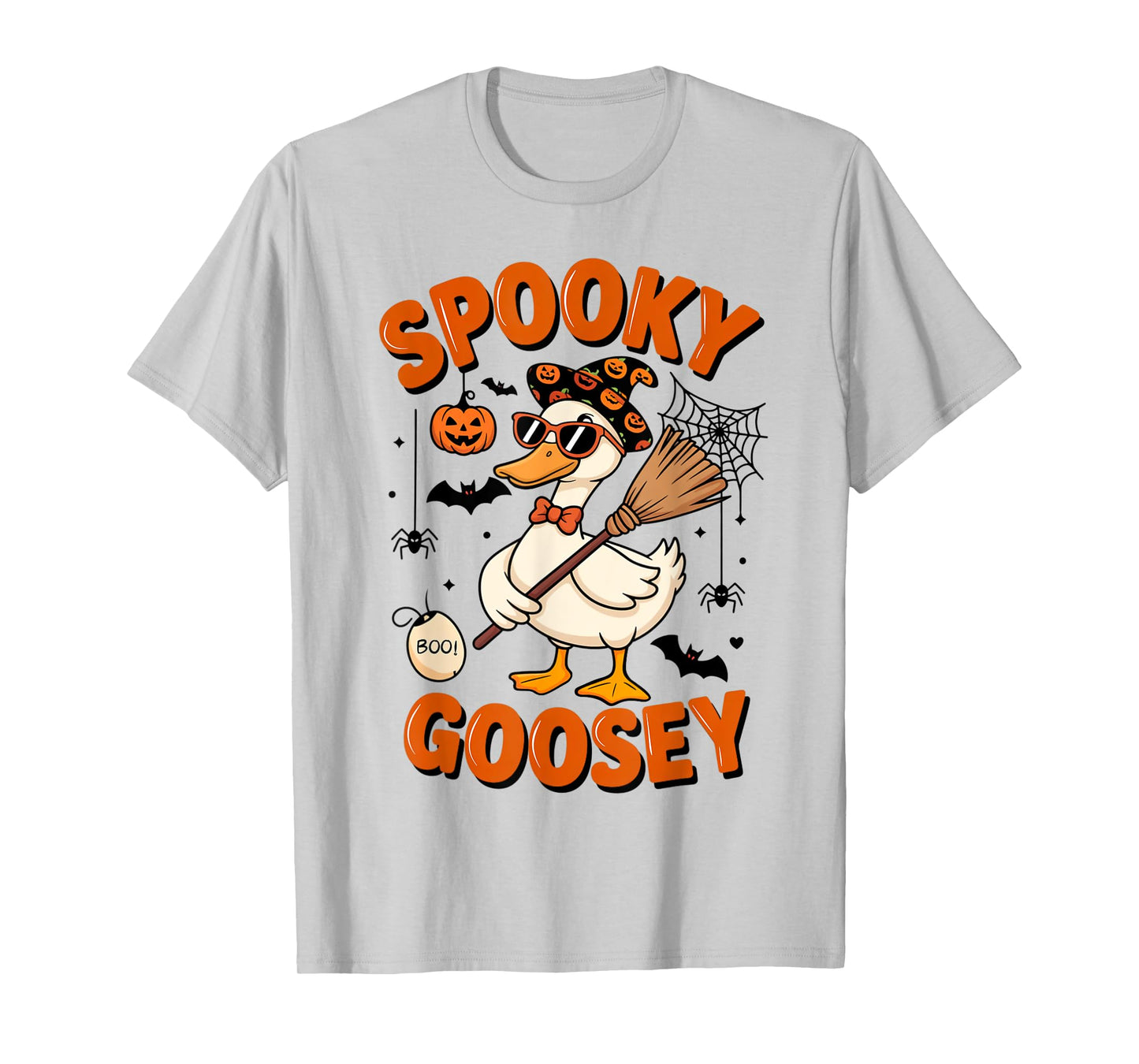 Spooky Goosey Goose Witch Spooky Silly Goose On The Loose T-Shirt